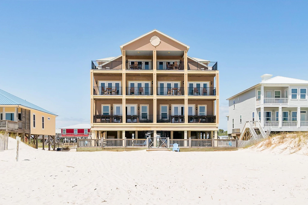 Luxury Beachfront Duplex in Fort Morgan | Pool, Elevator and Wedding-Friendly