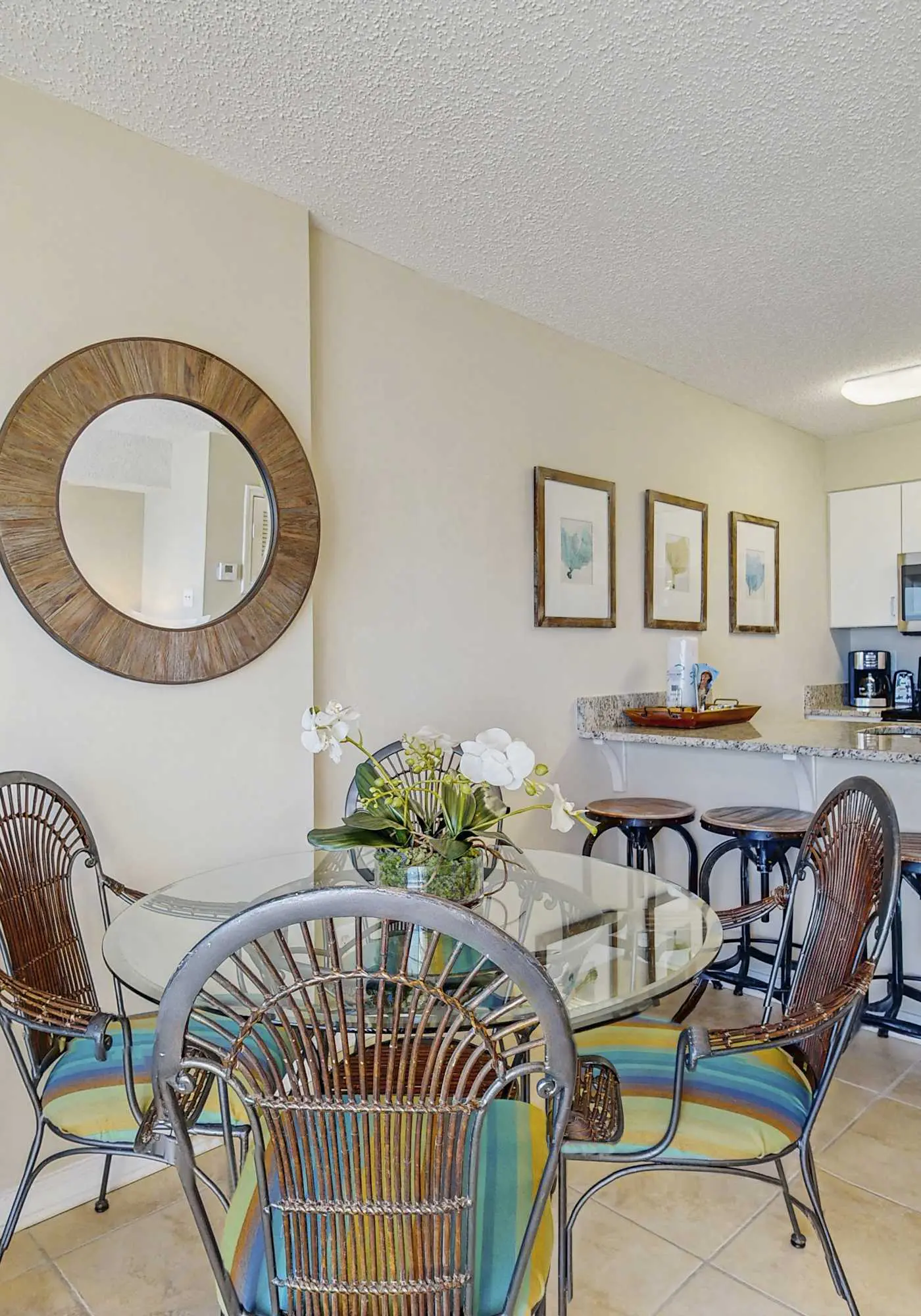Gulf front condo with community outdoor and indoor pools, hot tub, and sauna