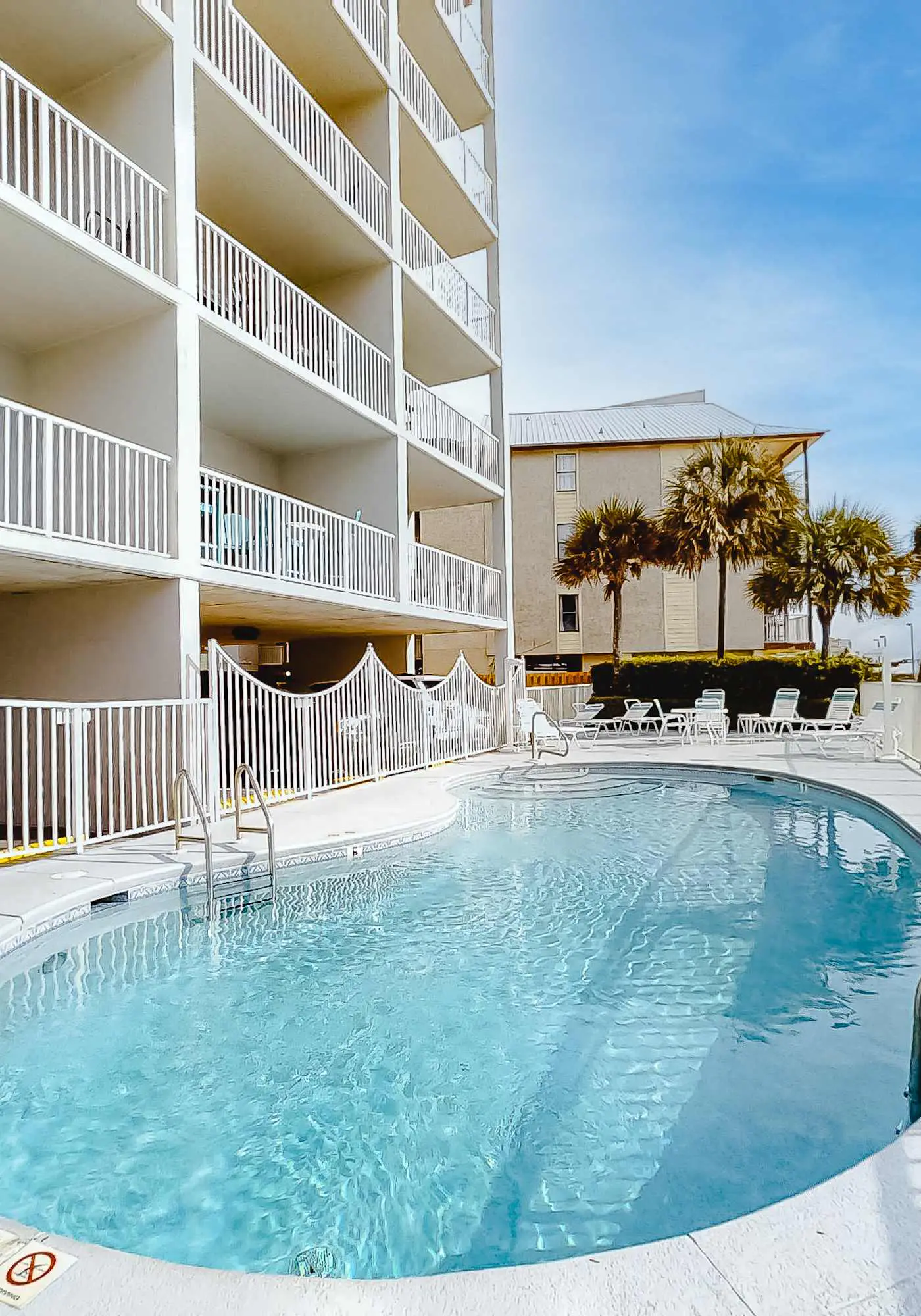 Gulf front, corner condo w a private balcony plus a shared beachside pool