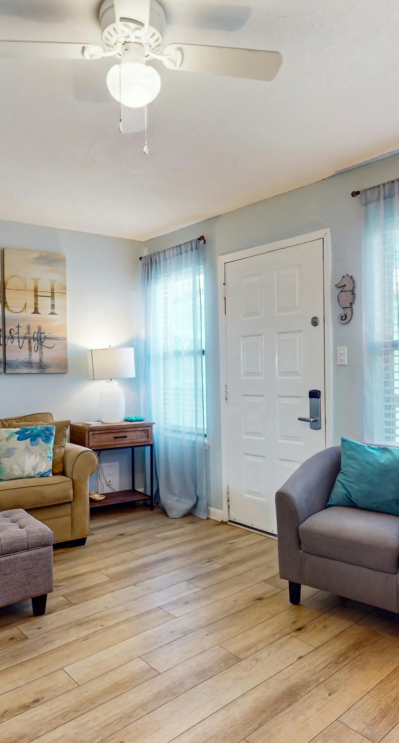 Coastal paradise with pool, beach access & central AC - near shops & dining