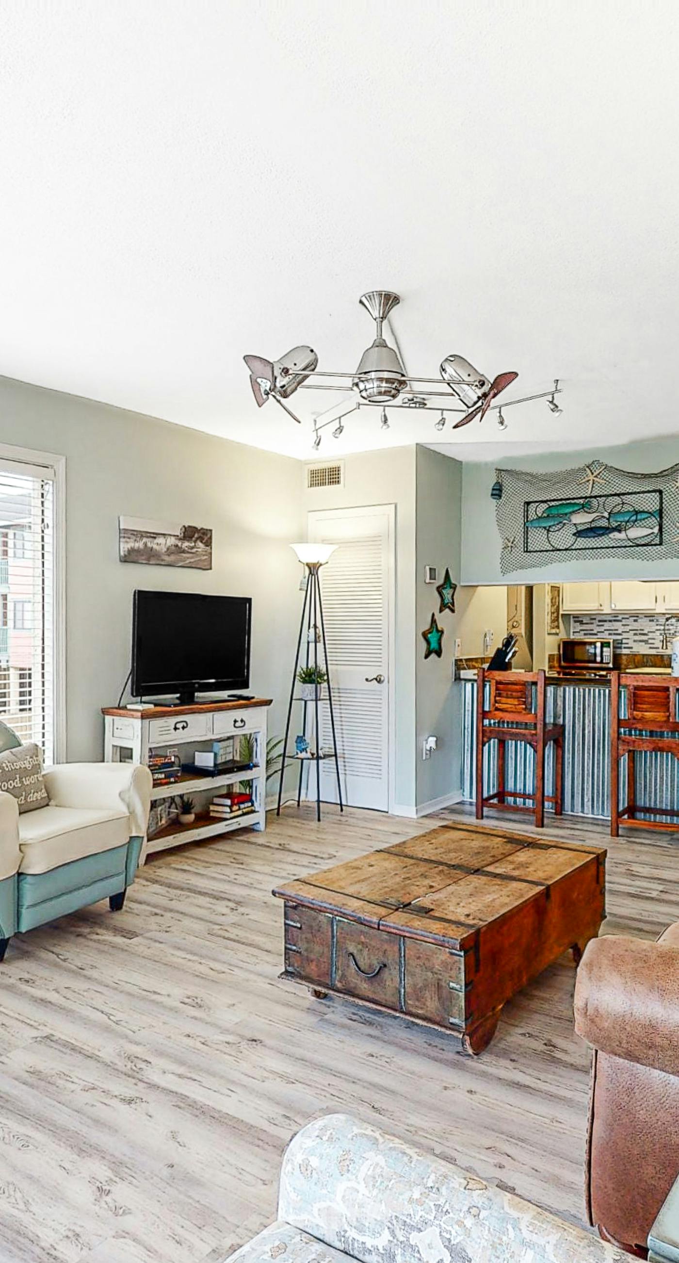 Centrally Located Oasis | Pool & Covered Balcony | Walk 1 Block to Beach