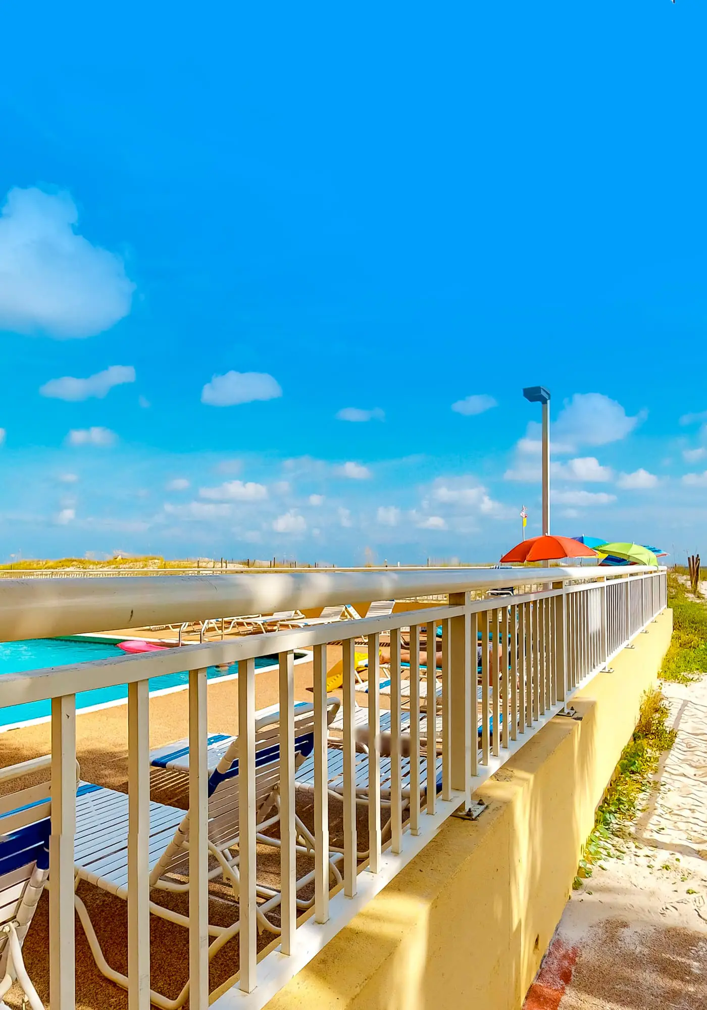 Gulf-Front 4th-Floor Condo with Shared Outdoor Pool, CentralAC, Private Balcony