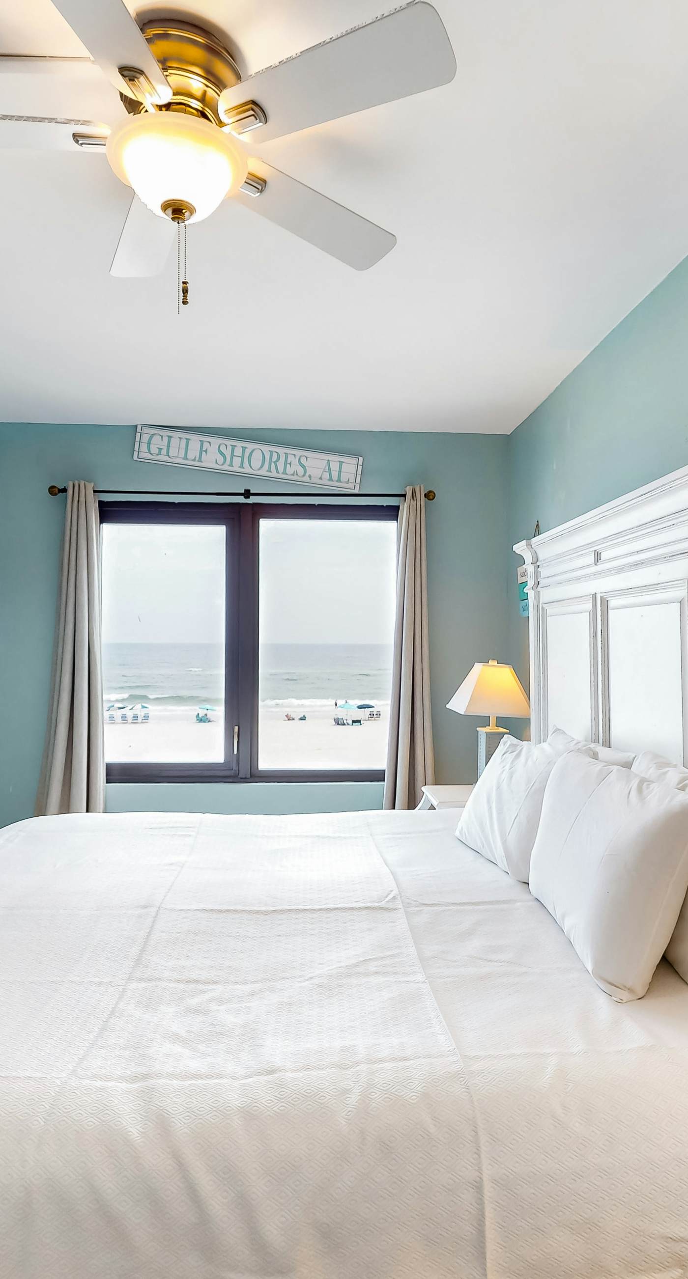 Gulf-front condo with balcony, pool, central AC, & grill