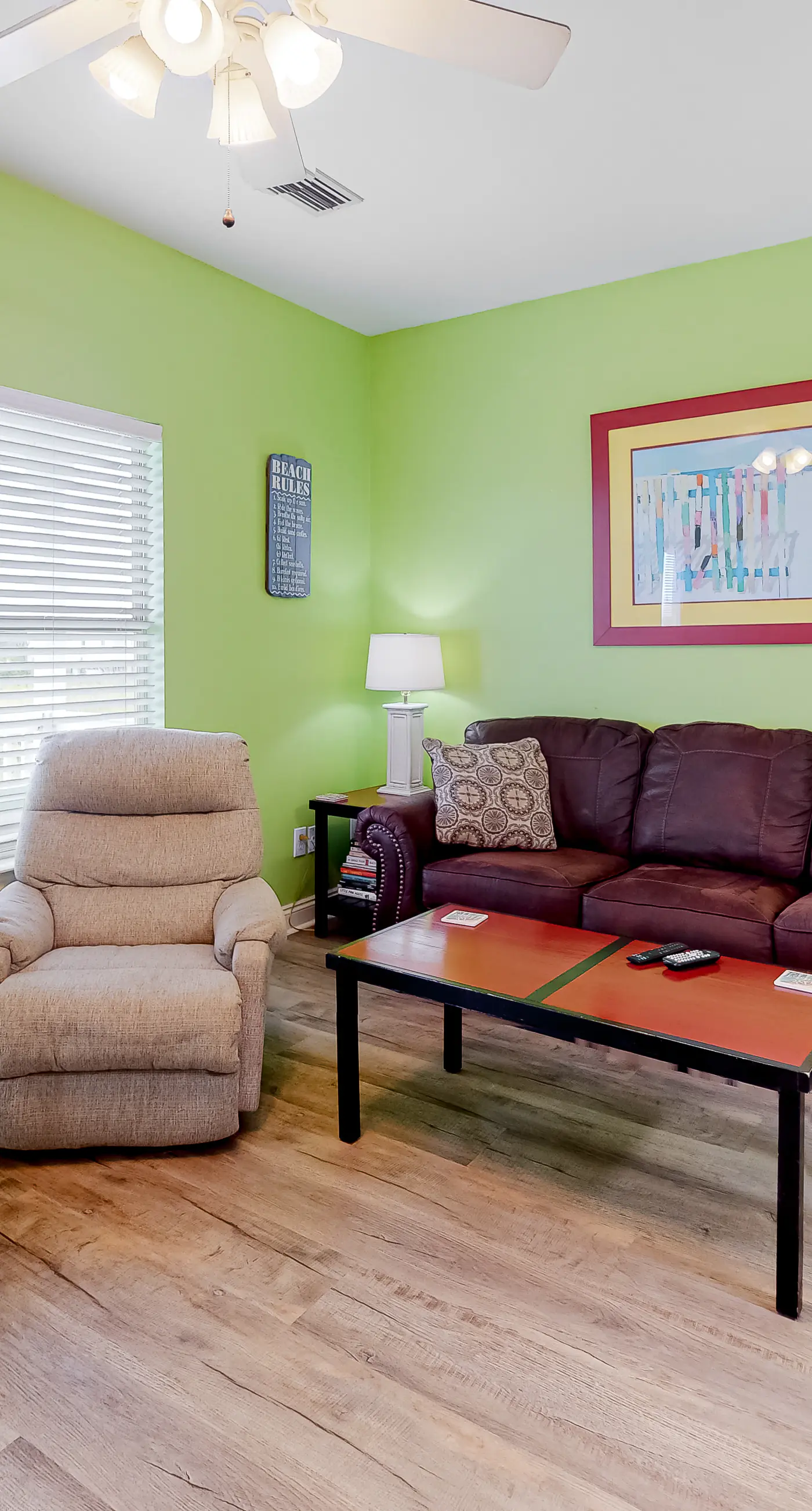 Colorful Duplex Apartment with Porch, WiFi & Central AC - Walk to the Beach