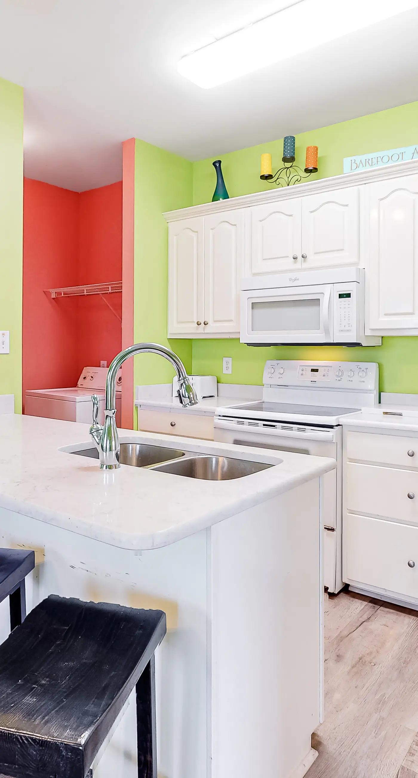 Colorful Duplex Apartment with Porch, WiFi & Central AC - Walk to the Beach