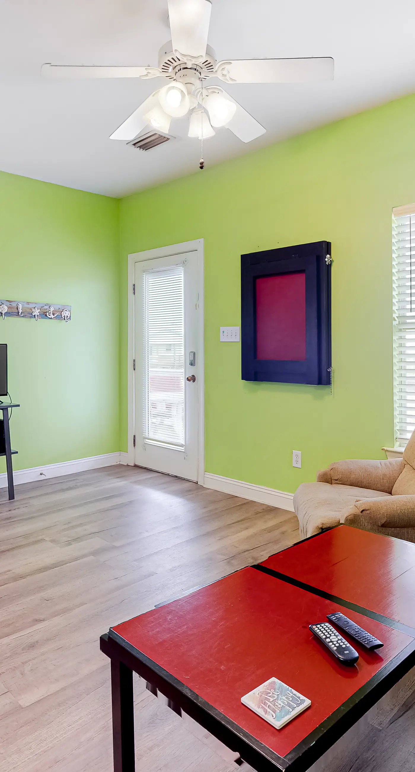 Colorful Duplex Apartment with Porch, WiFi & Central AC - Walk to the Beach