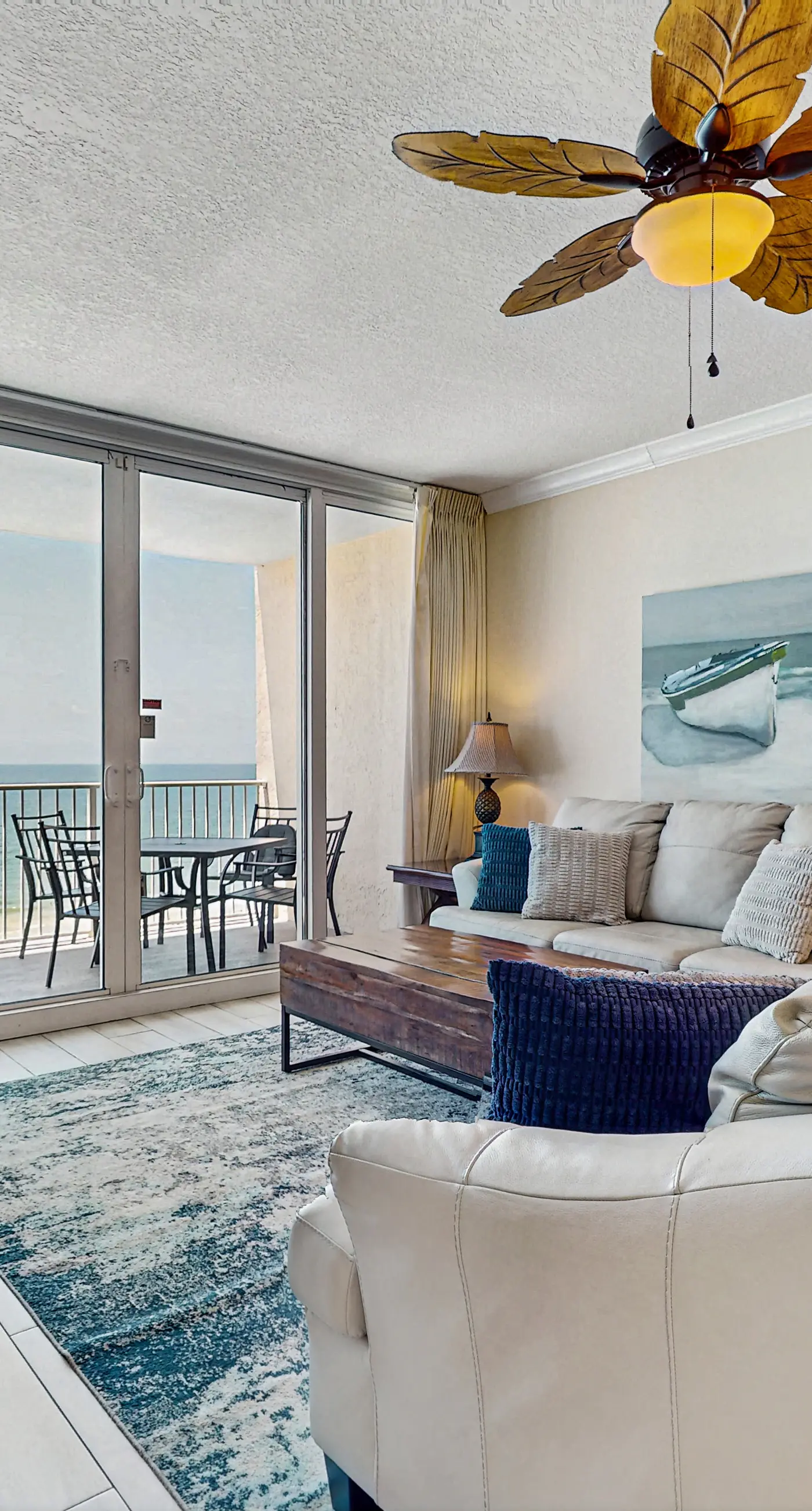 Inviting Gulf-front condo with pool, sauna, washer,dryer, & central AC