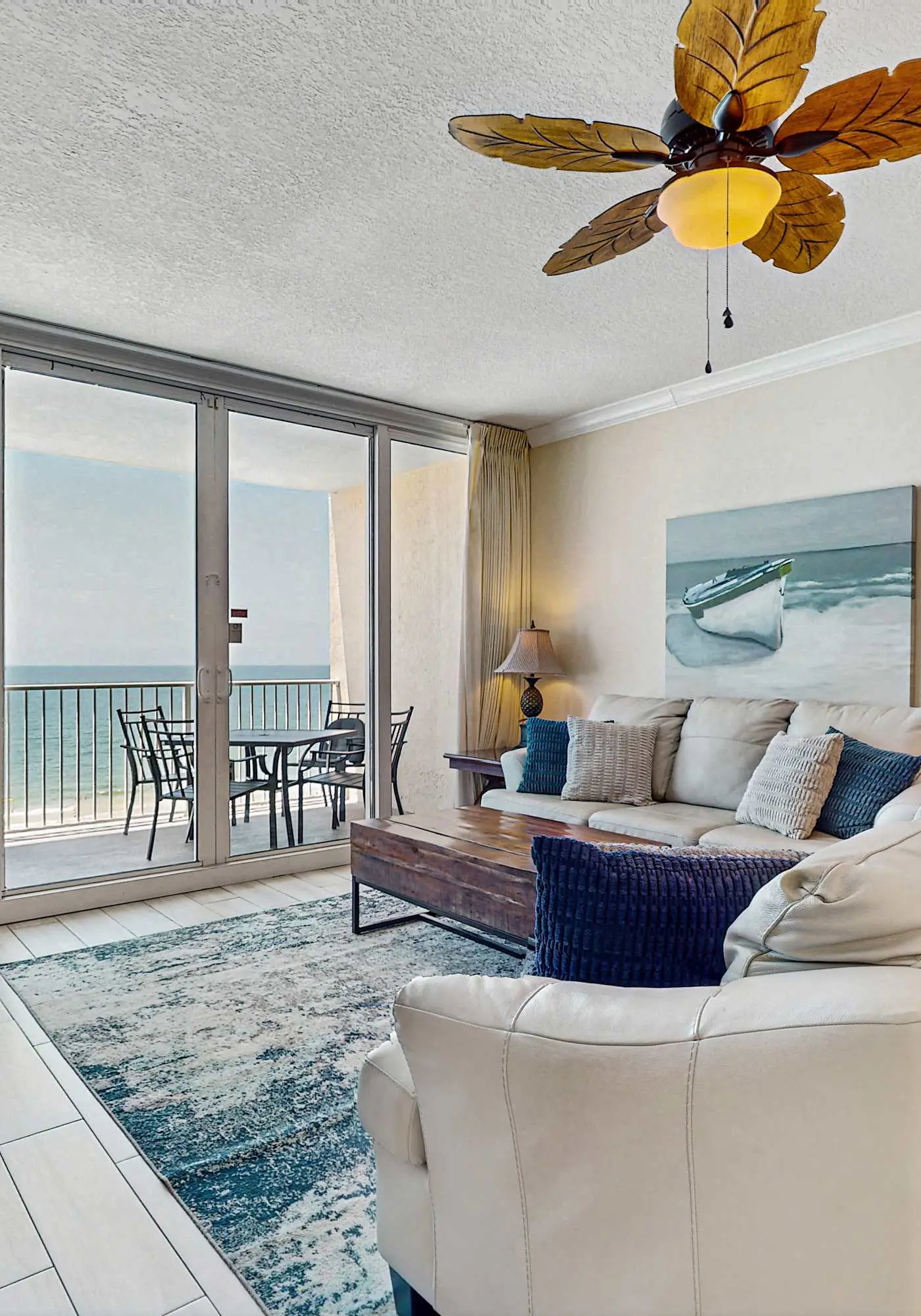 Inviting Gulf-front condo with pool, sauna, washer,dryer, & central AC