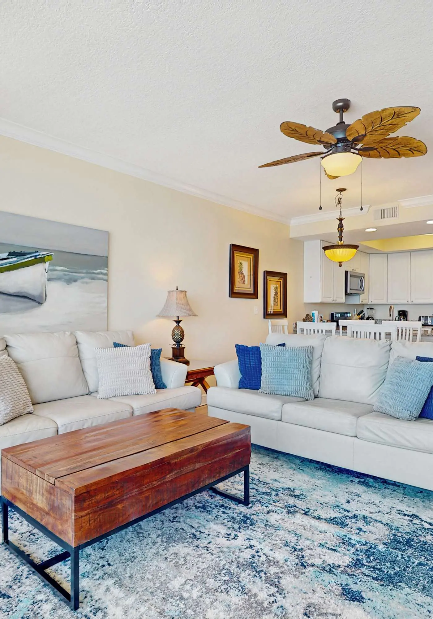 Inviting Gulf-front condo with pool, sauna, washer,dryer, & central AC