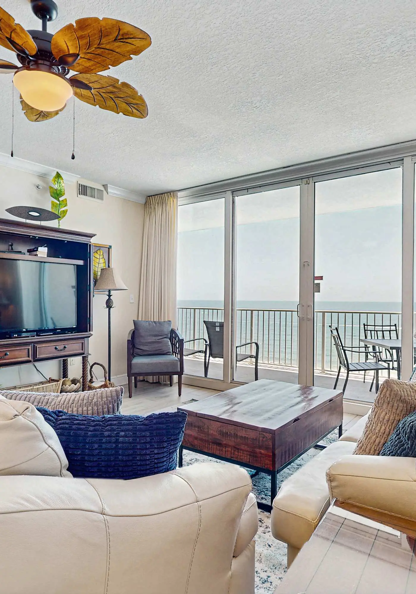Inviting Gulf-front condo with pool, sauna, washer,dryer, & central AC