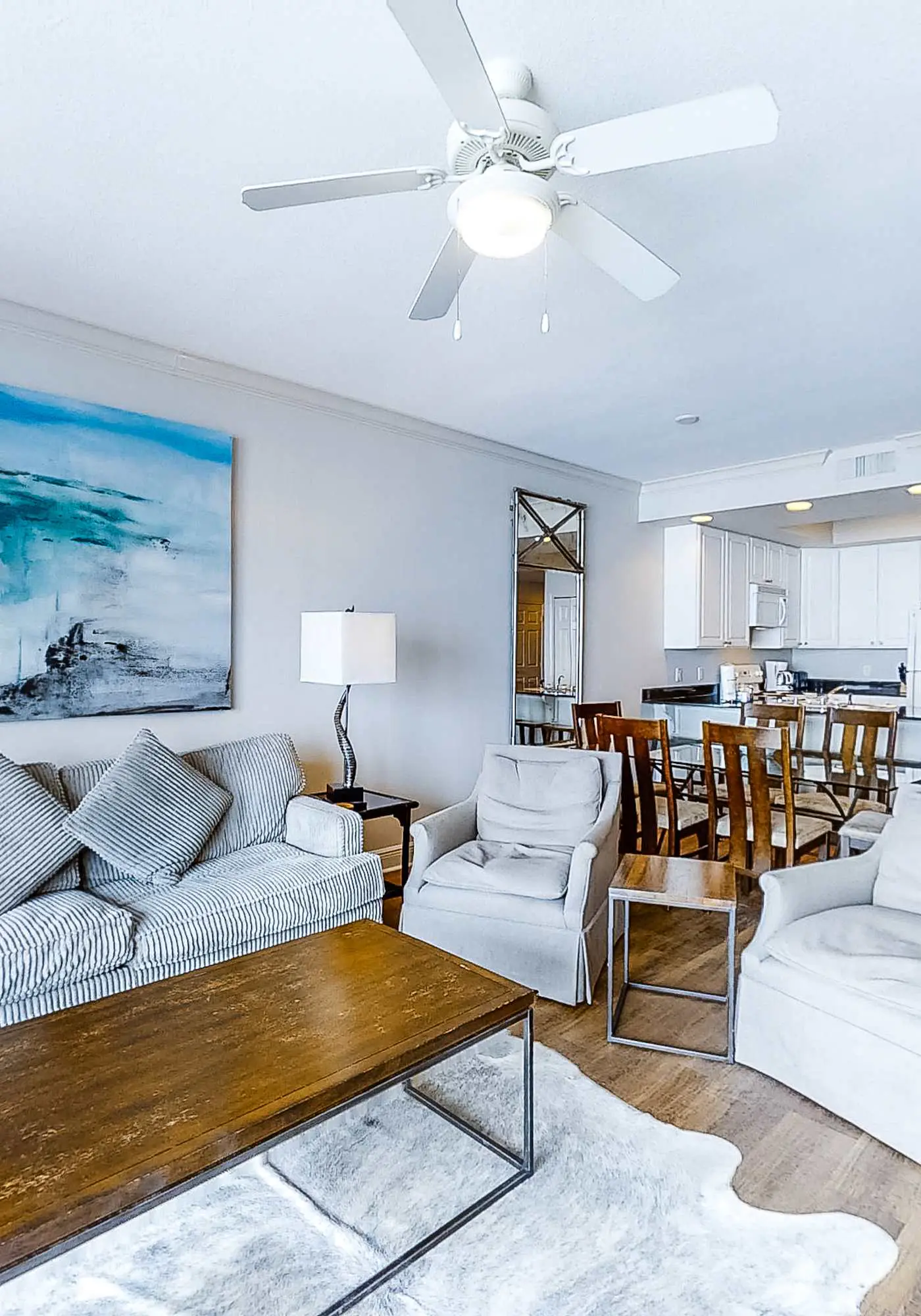 Gulf-front condo with pool, sauna, washer dryer, central AC, & gym