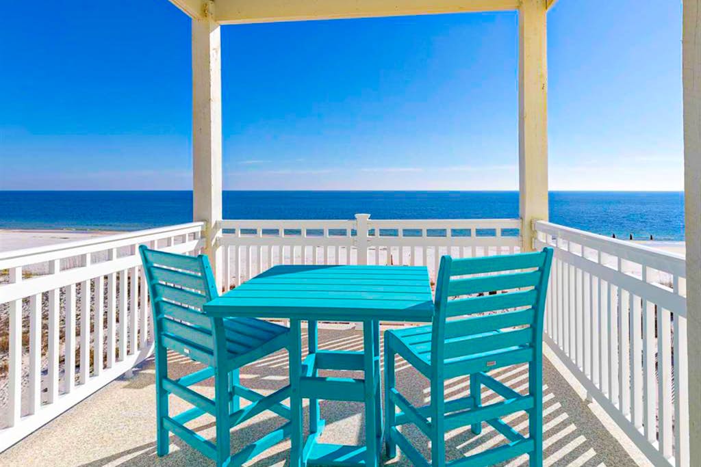 Beautiful Gulf-front house with private pool, lovely deck, & AC