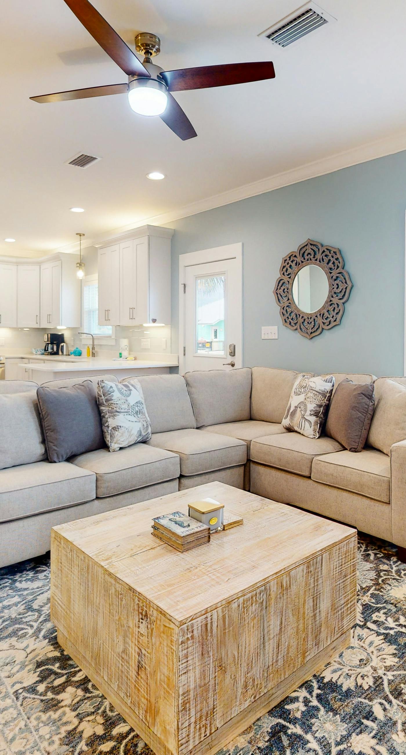 Brand-new cottage with covered patio, central AC, W&D, & pool access - near beach