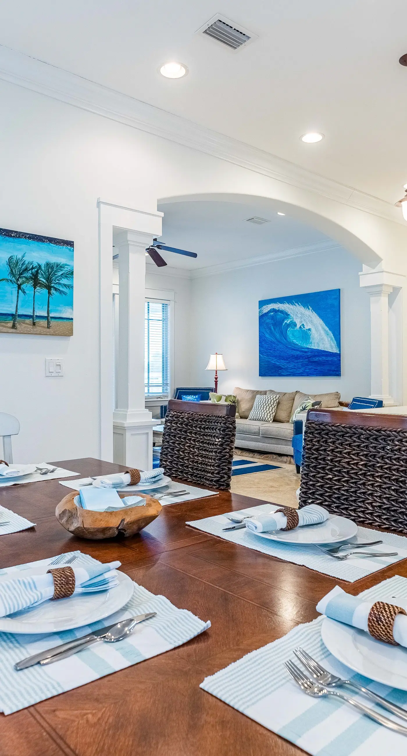 Water-view cottage on the lake near the beach with private pool, patio, W&D, AC