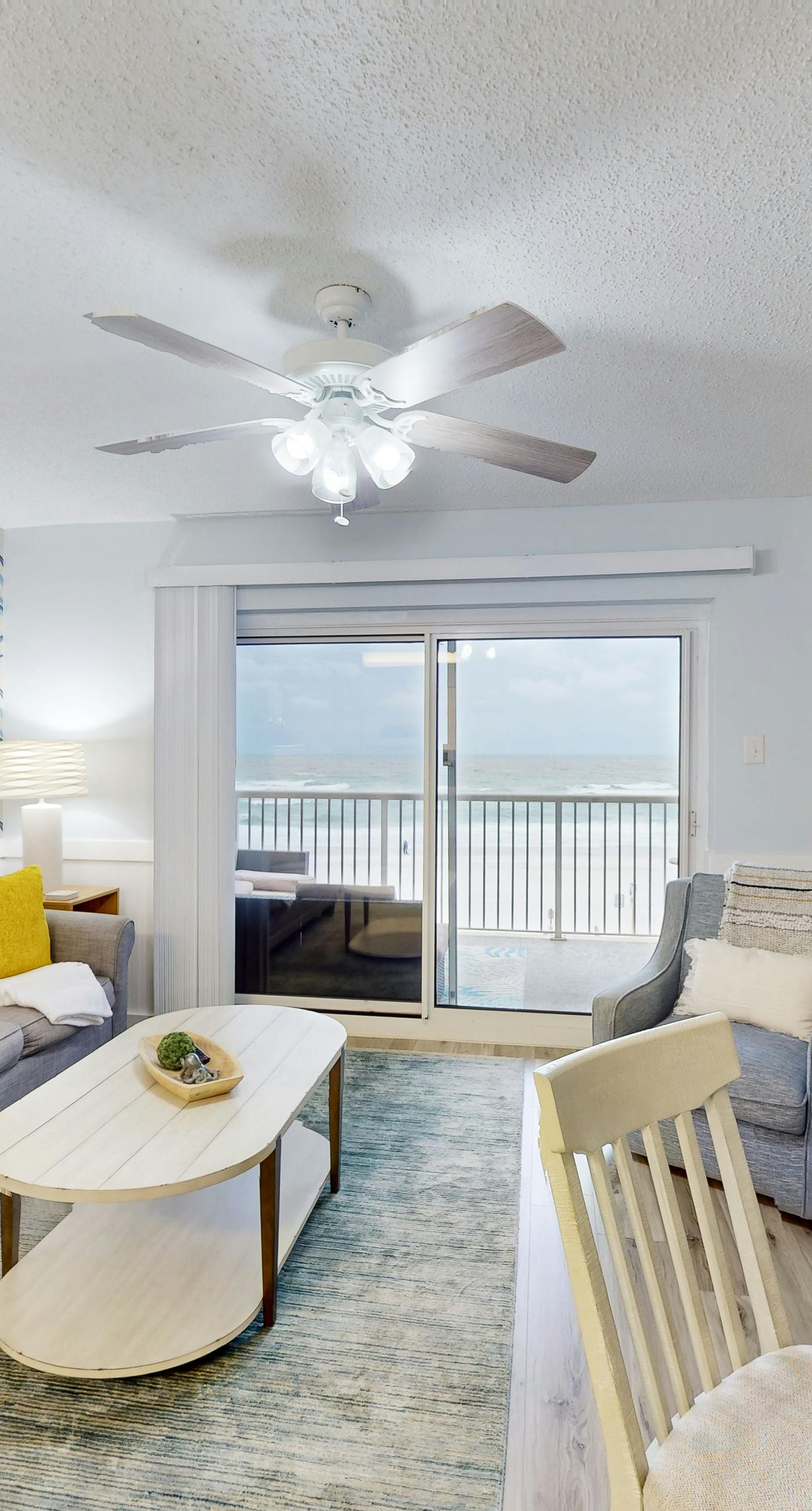 3rd-floor beachfront condo with pool, sauna, gym, hot tub, Gulf views, balcony