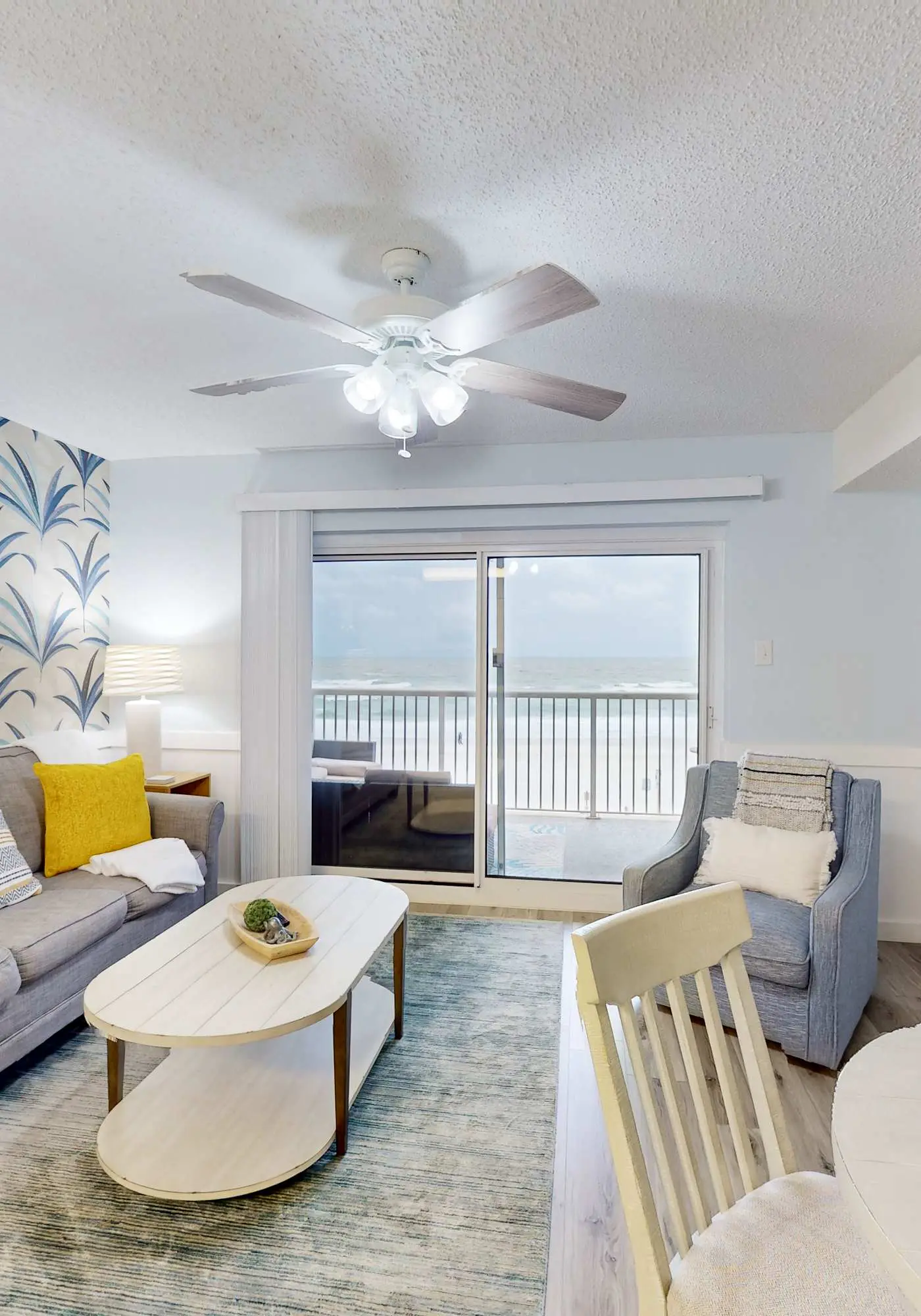 3rd-floor beachfront condo with pool, sauna, gym, hot tub, Gulf views, balcony