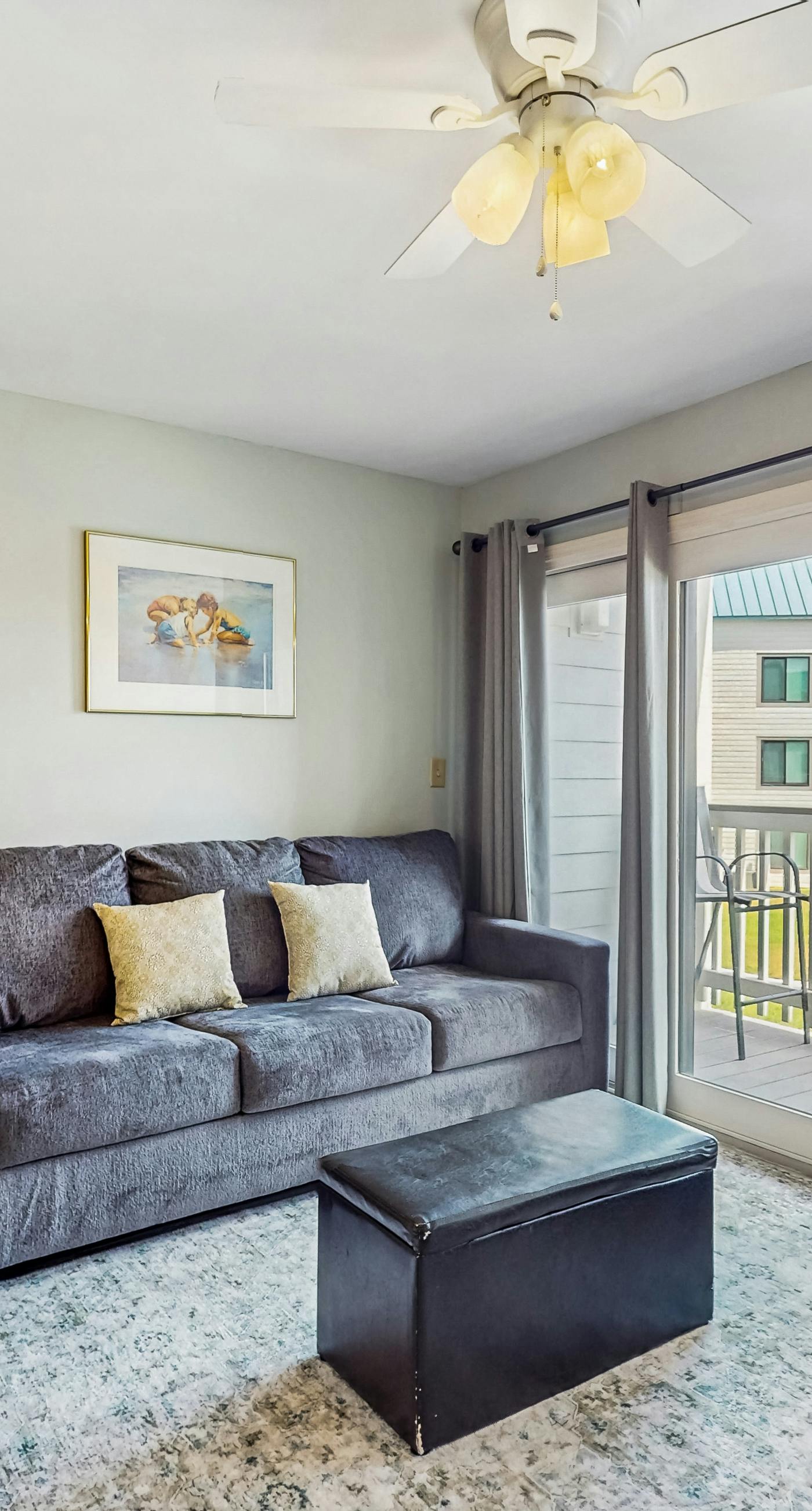 Pool view studio with onsite sauna, beach access, and pickleball courts