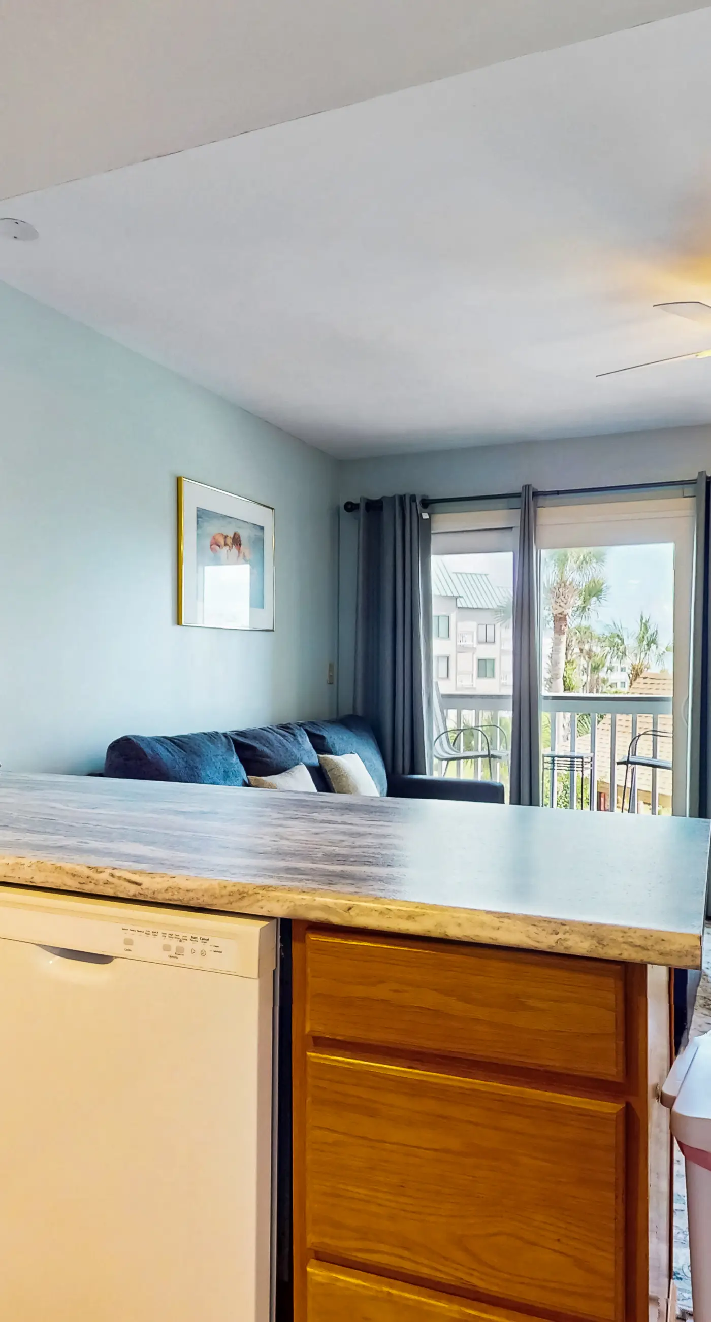 Pool view studio with onsite sauna, beach access, and pickleball courts