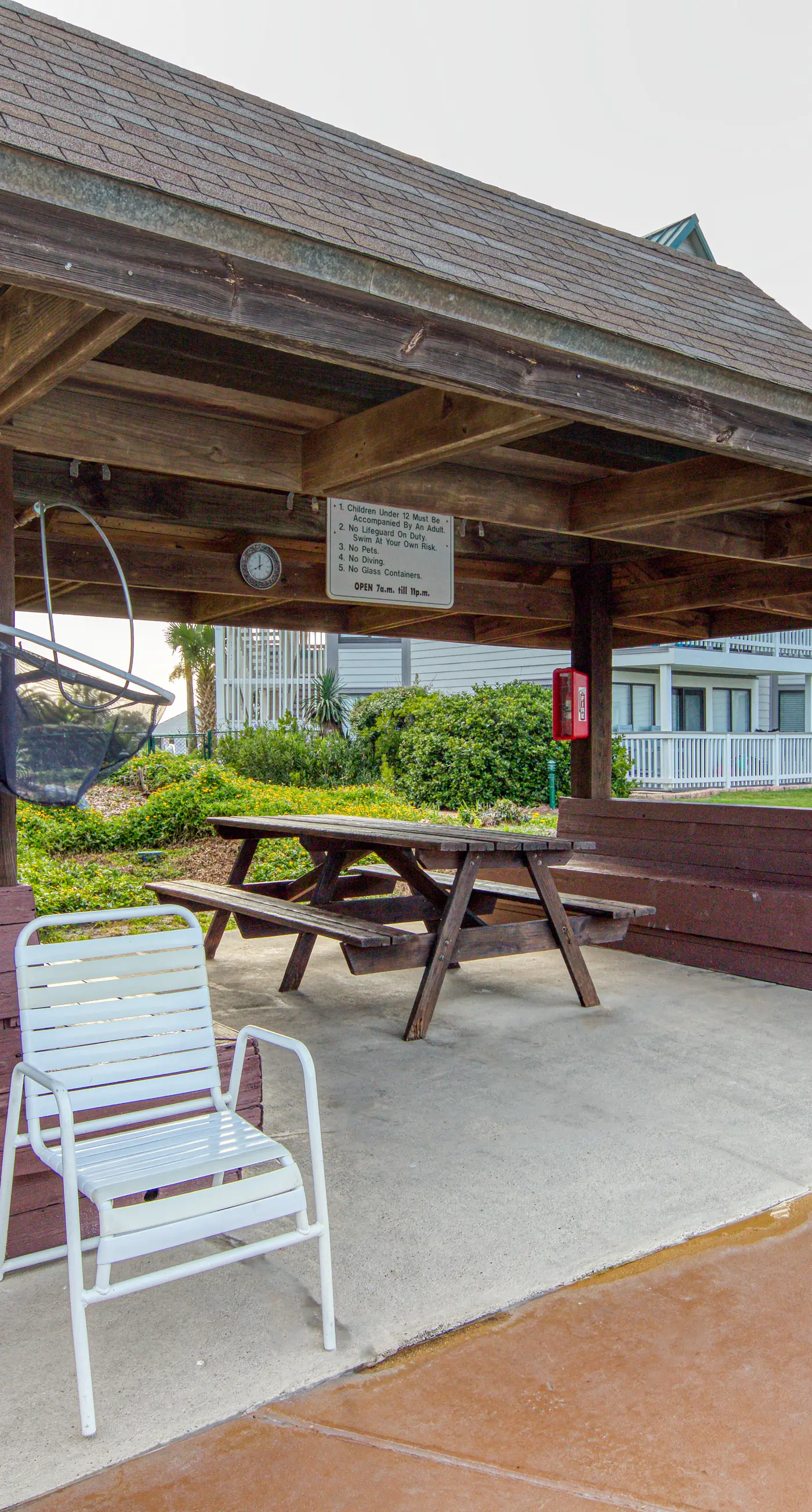 Pool view studio with onsite sauna, beach access, and pickleball courts