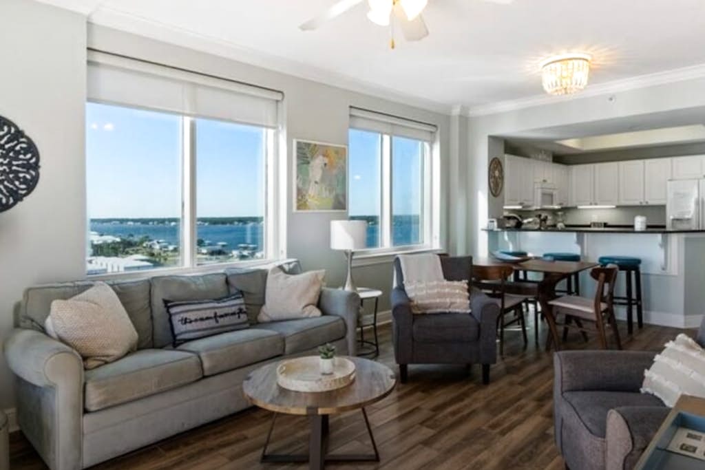 Gorgeous Gulf view condo with indoor,outdoor pools, hot tubs, gym, & balconies