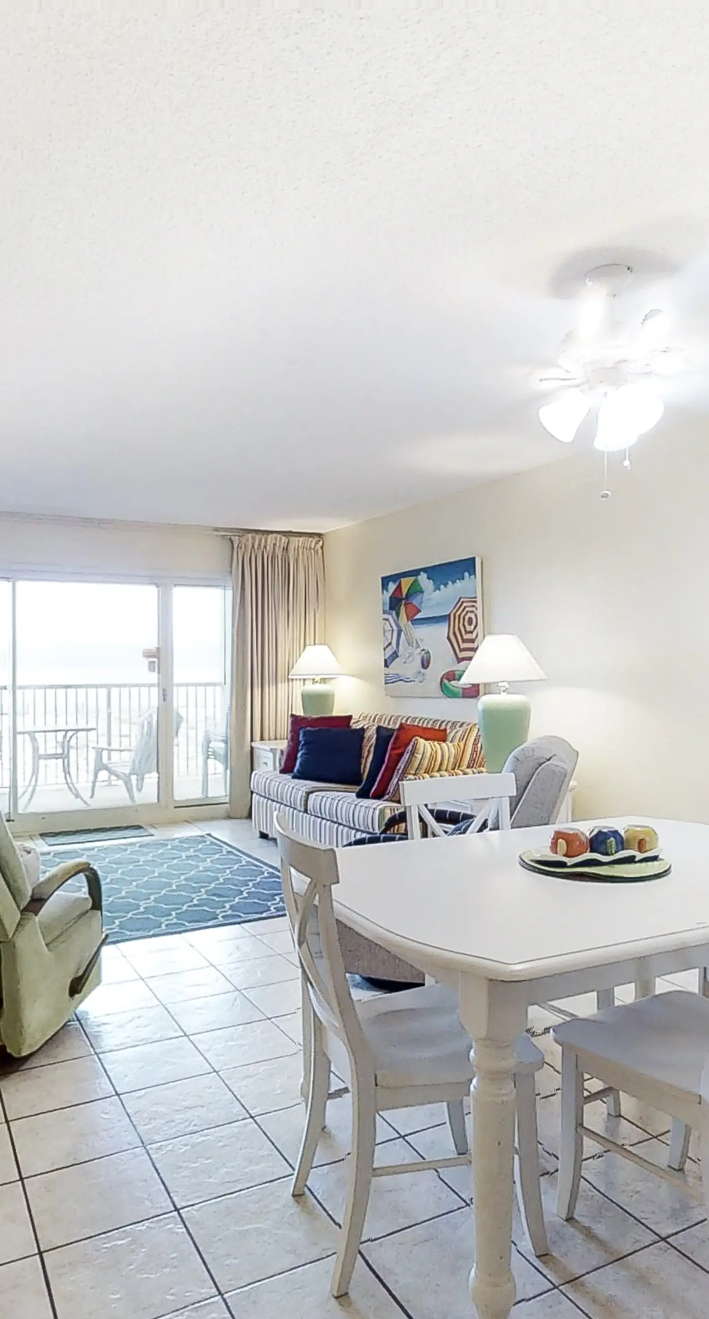 Sunny gulf-front condo with private balcony, shared outdoor pool, great views