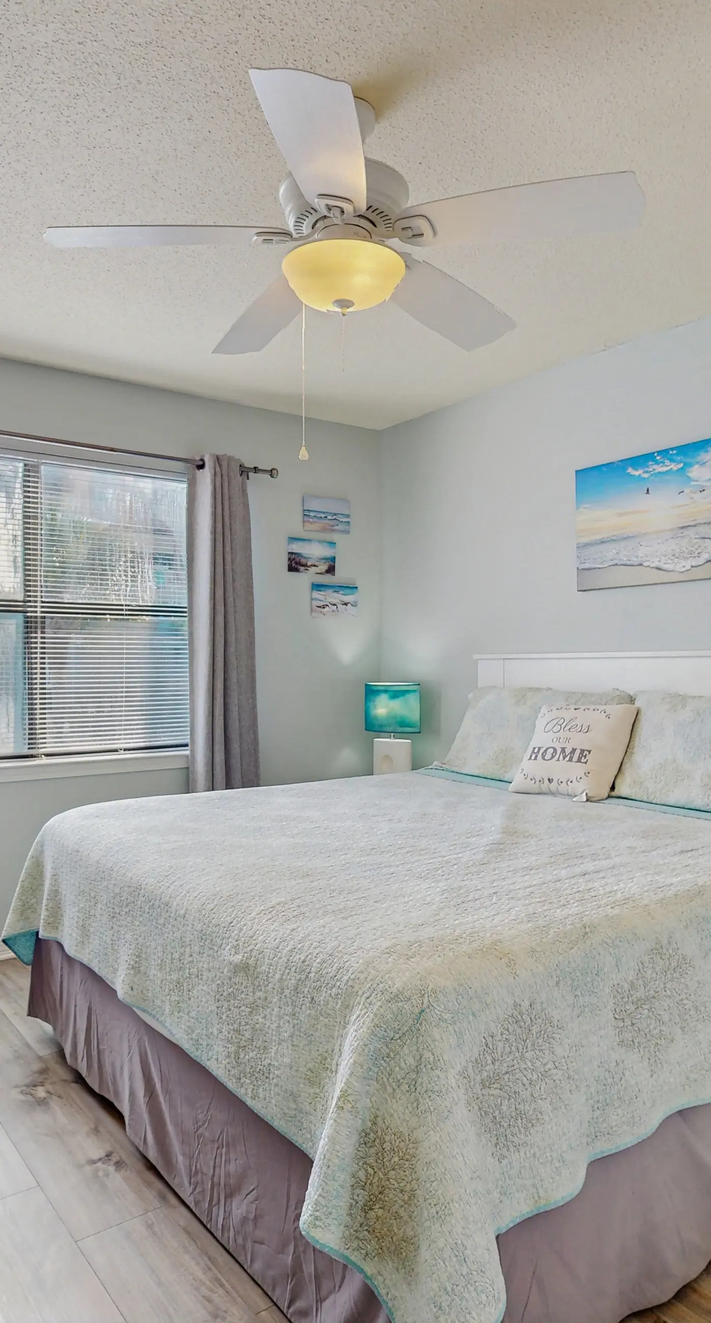 Beachview condo with community pools, grills, and internet