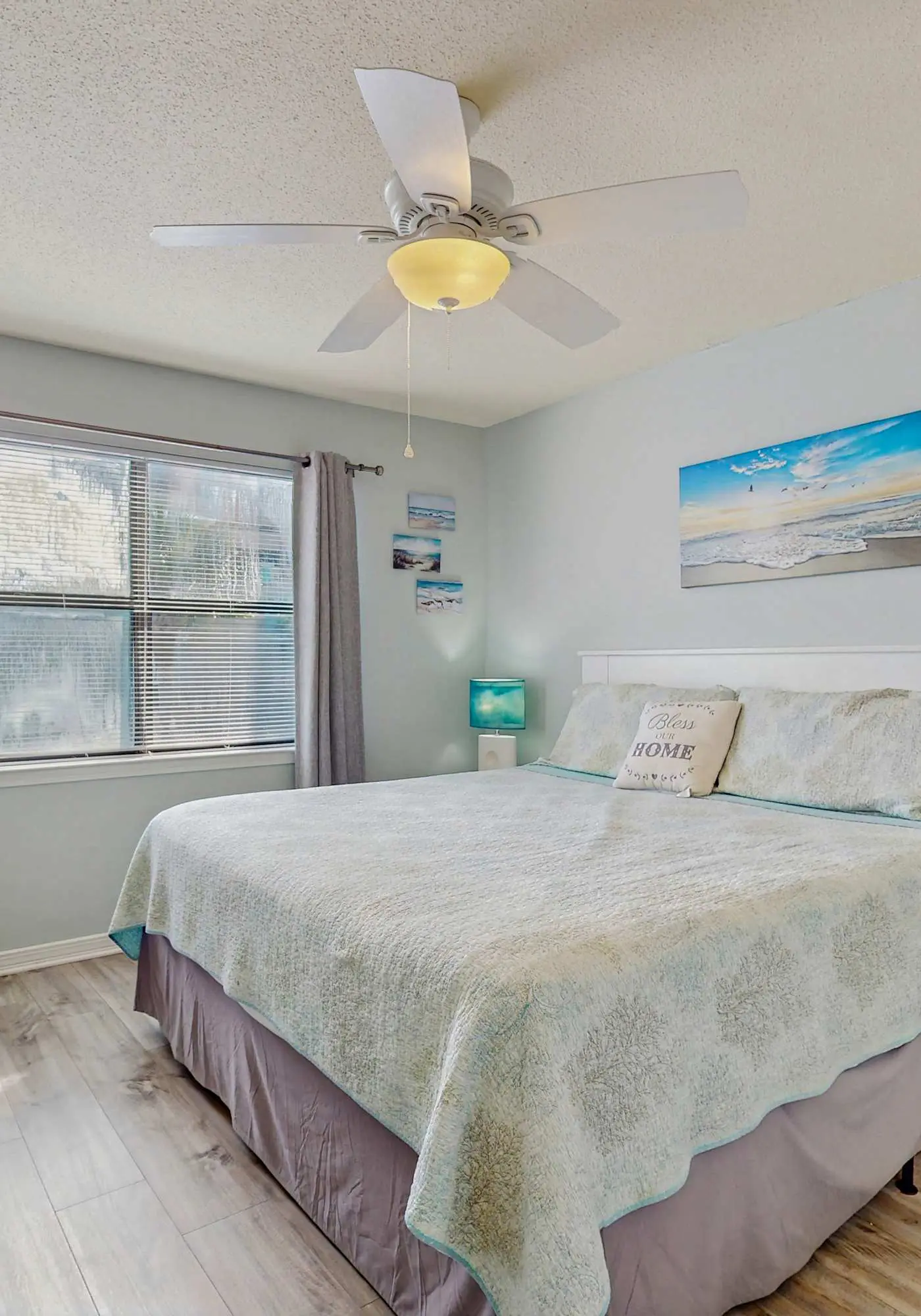 Beachview condo with community pools, grills, and internet