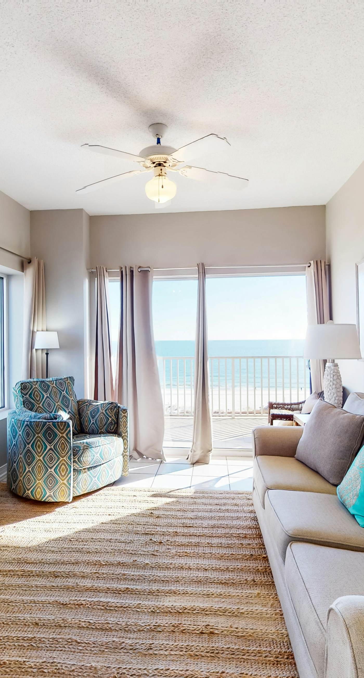 Beachfront vacation home with spacious balconies, beach access, pools & hot tub