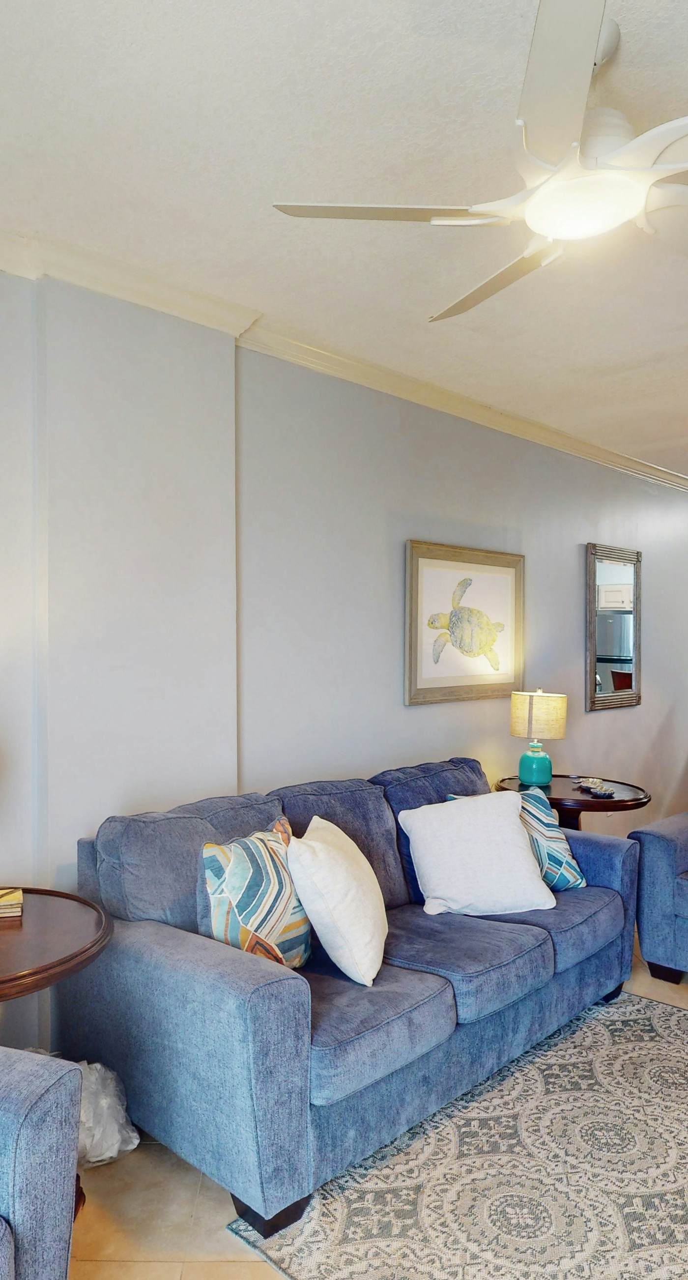 Beach-front condo with pool, hot tub, sauna, washer,dryer & grill