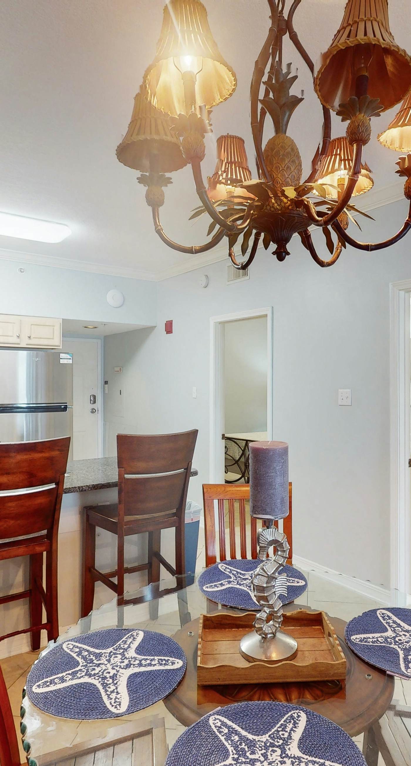 Beach-front condo with pool, hot tub, sauna, washer,dryer & grill