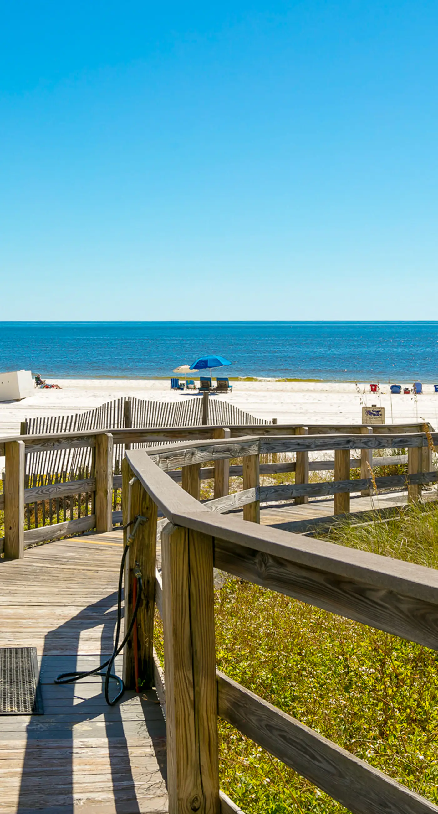 High-rise, Gulf-front condo with a balcony, pools, gym & tennis