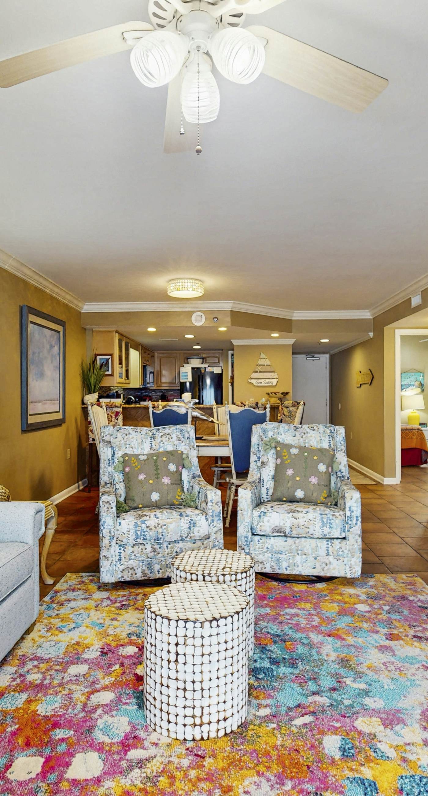 Waterfront condo w/ a private balcony, community pools, & fitness center