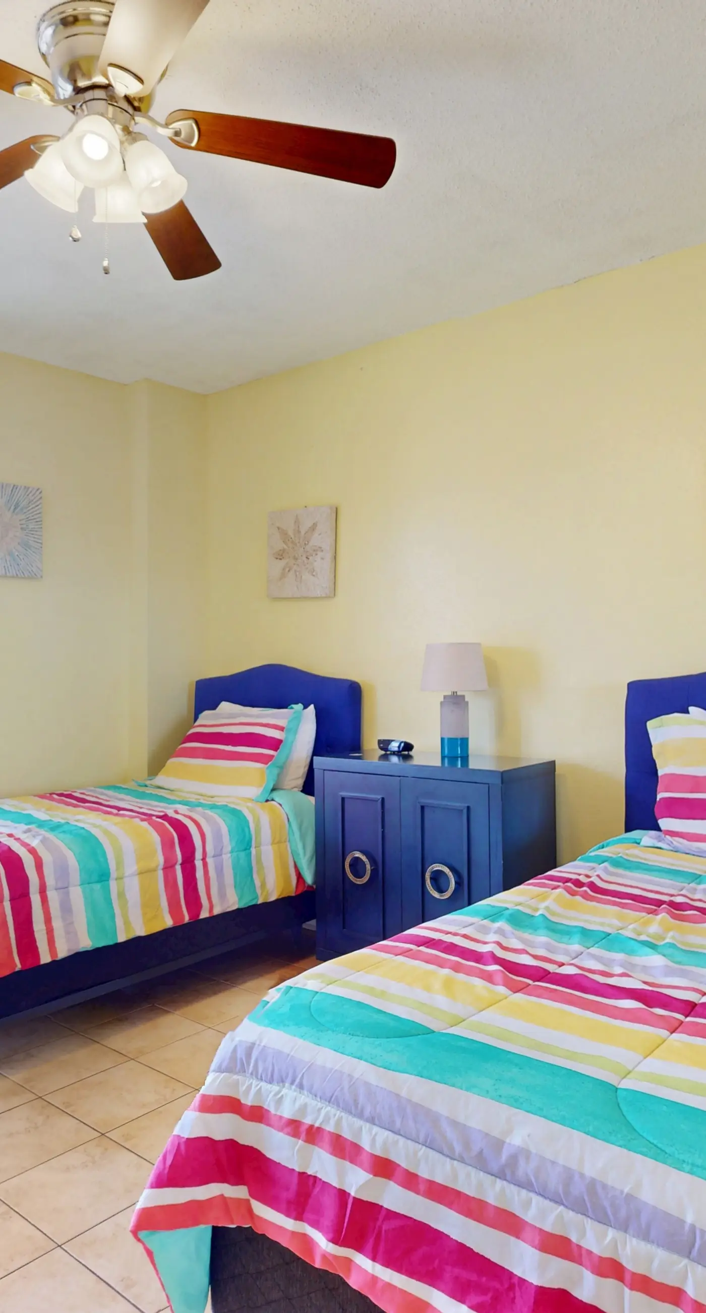 Gulf-front condo with deep corner balcony, beach view, pools & gym