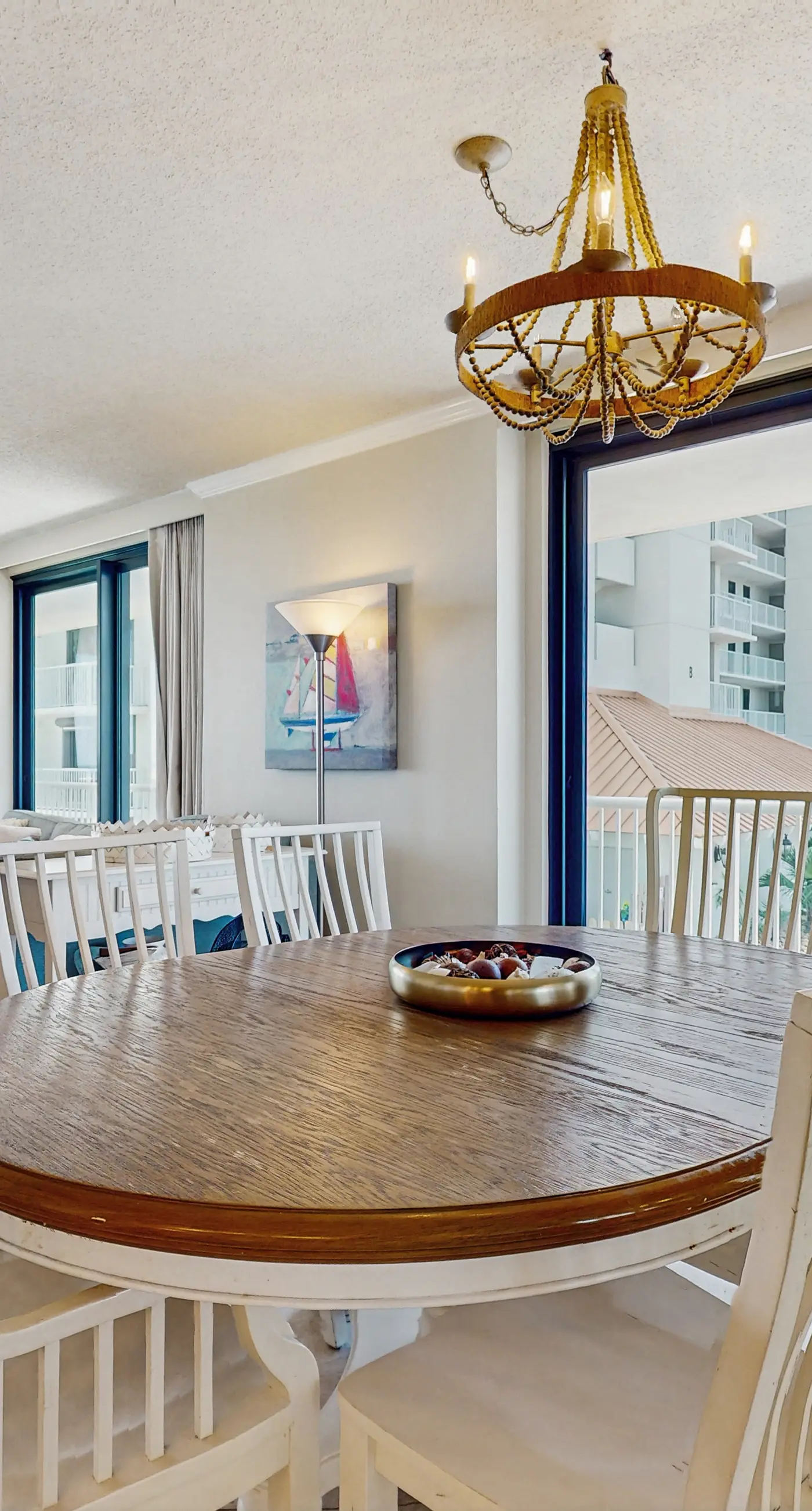 Gulf-front condo with furnished balcony, pools & hot tub