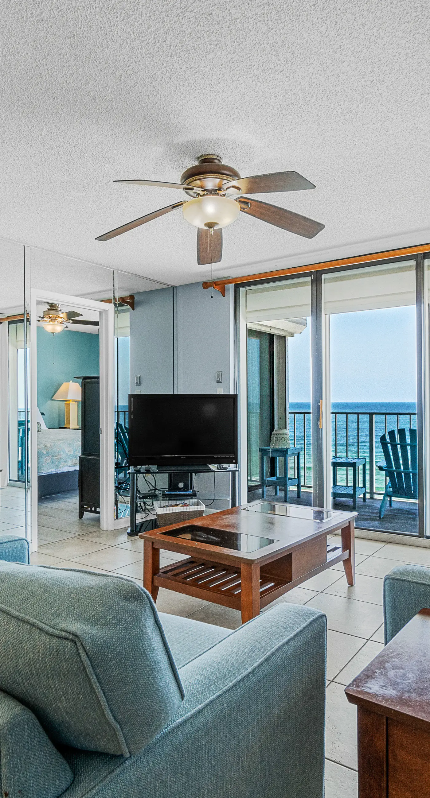Stunning beachfront condo w/ a full kitchen, private balcony, & shared pools
