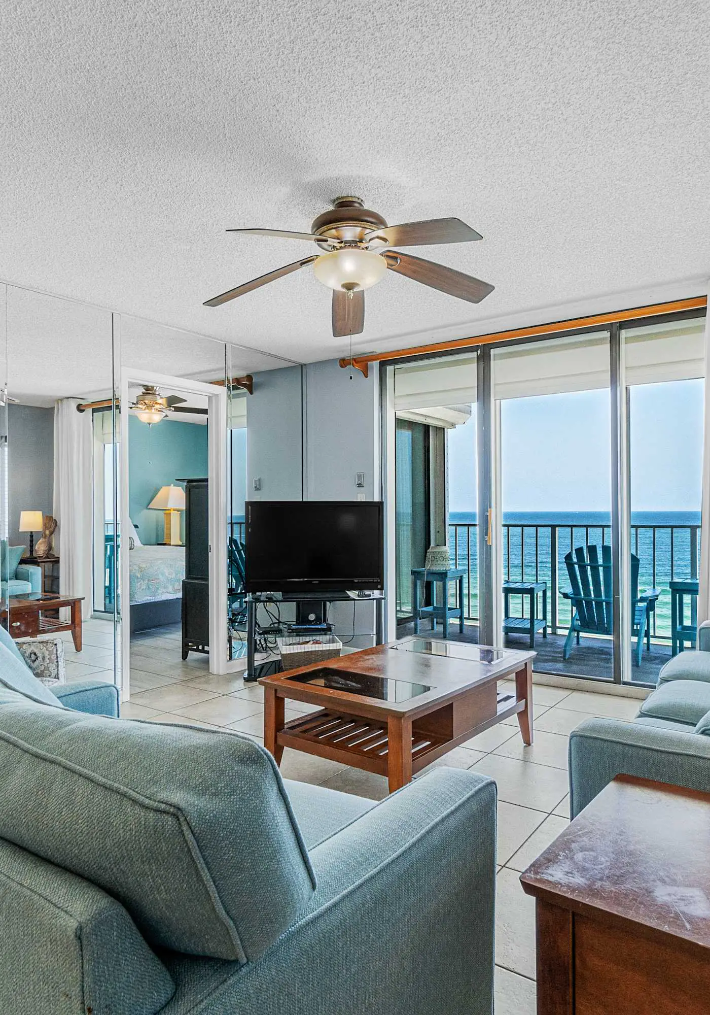 Stunning beachfront condo w/ a full kitchen, private balcony, & shared pools