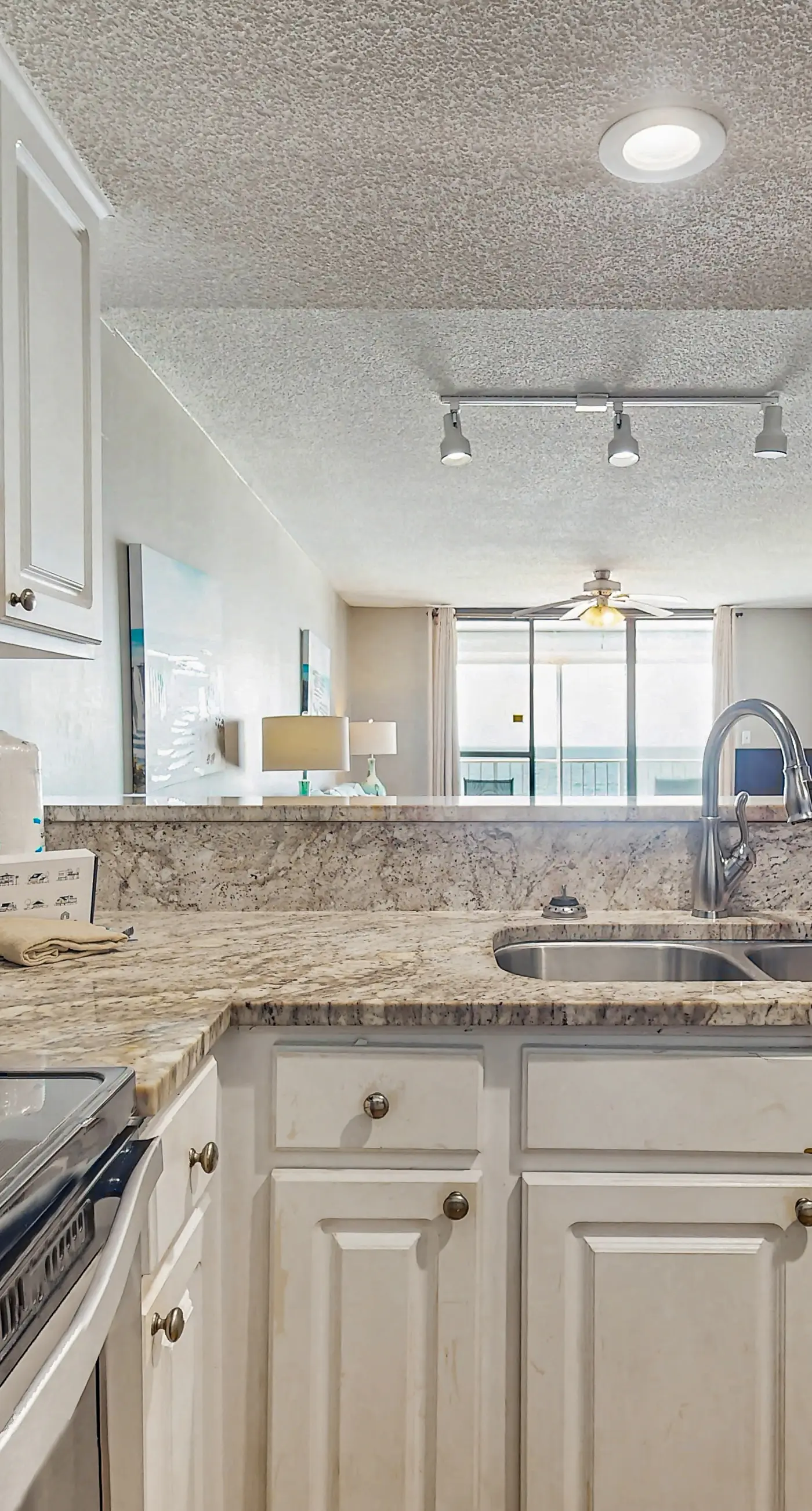 Updated, Gulf front condo with beautiful views, shared pool, sauna, and hot tub