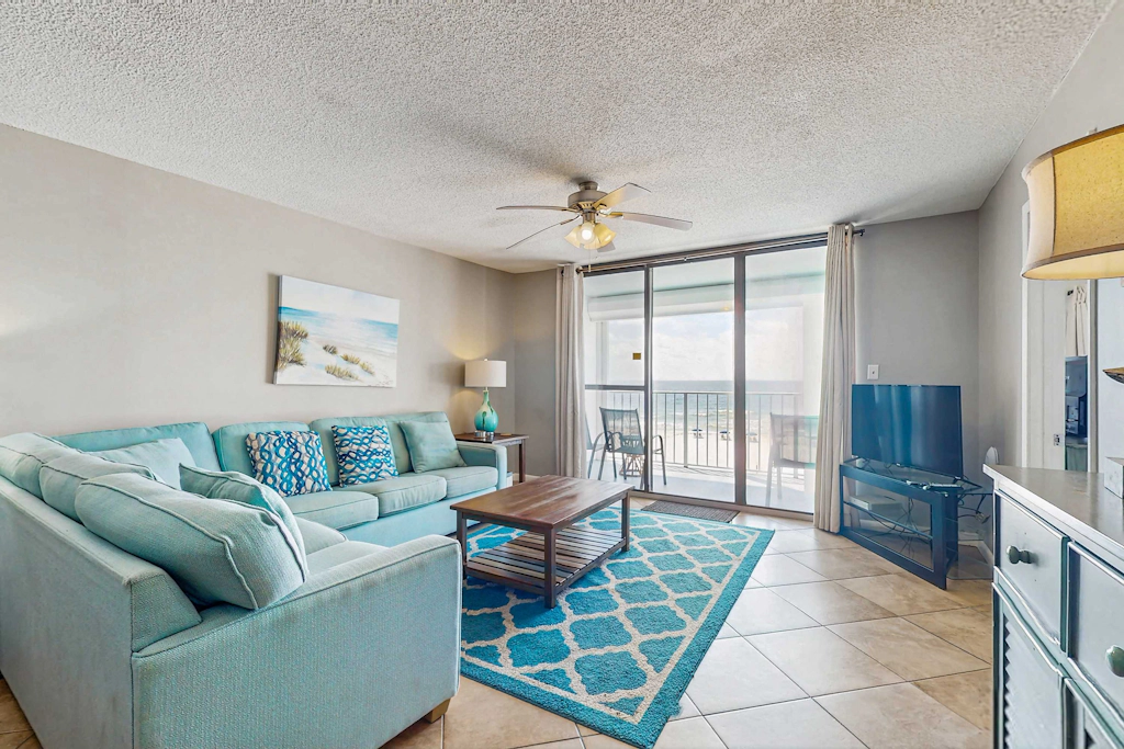 Updated, Gulf front condo with beautiful views, shared pool, sauna, and hot tub