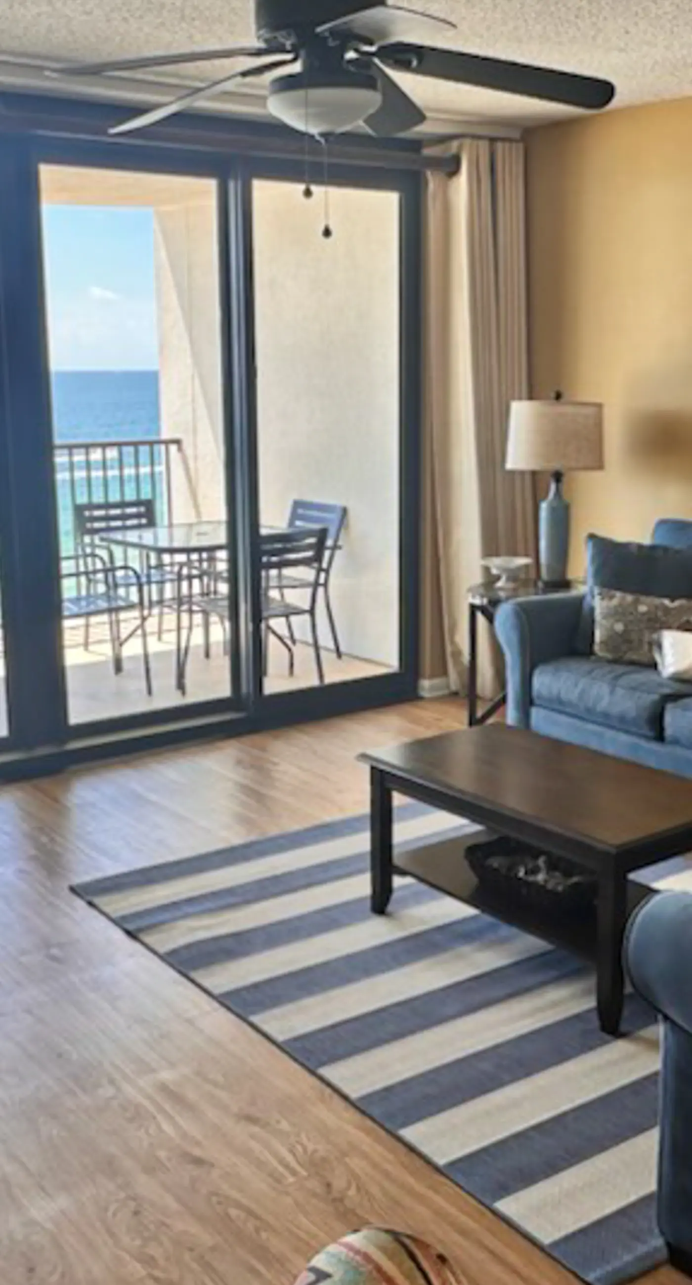 Beachfront condo with pool, private balcony, & washer and dryer!