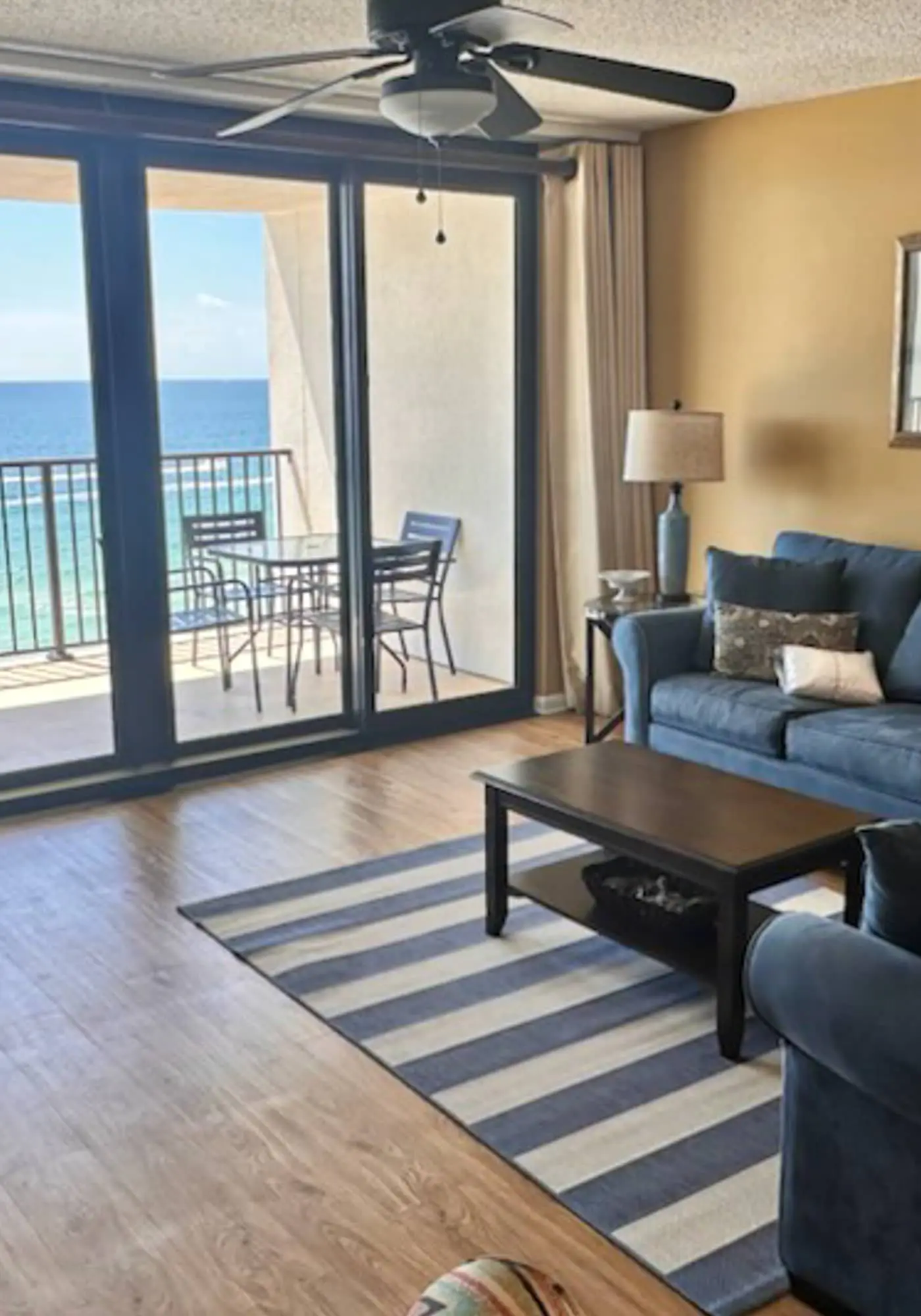 Beachfront condo with pool, private balcony, & washer and dryer!