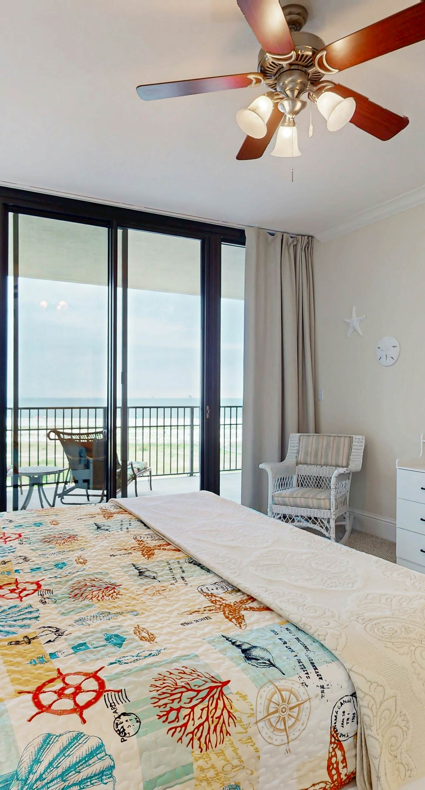 Beachfront condo with pool, private balcony, and washer and dryer