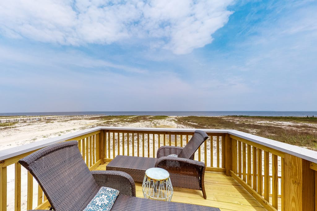 Waterfront beach house on the sound with breathtaking sunset views & gulf access