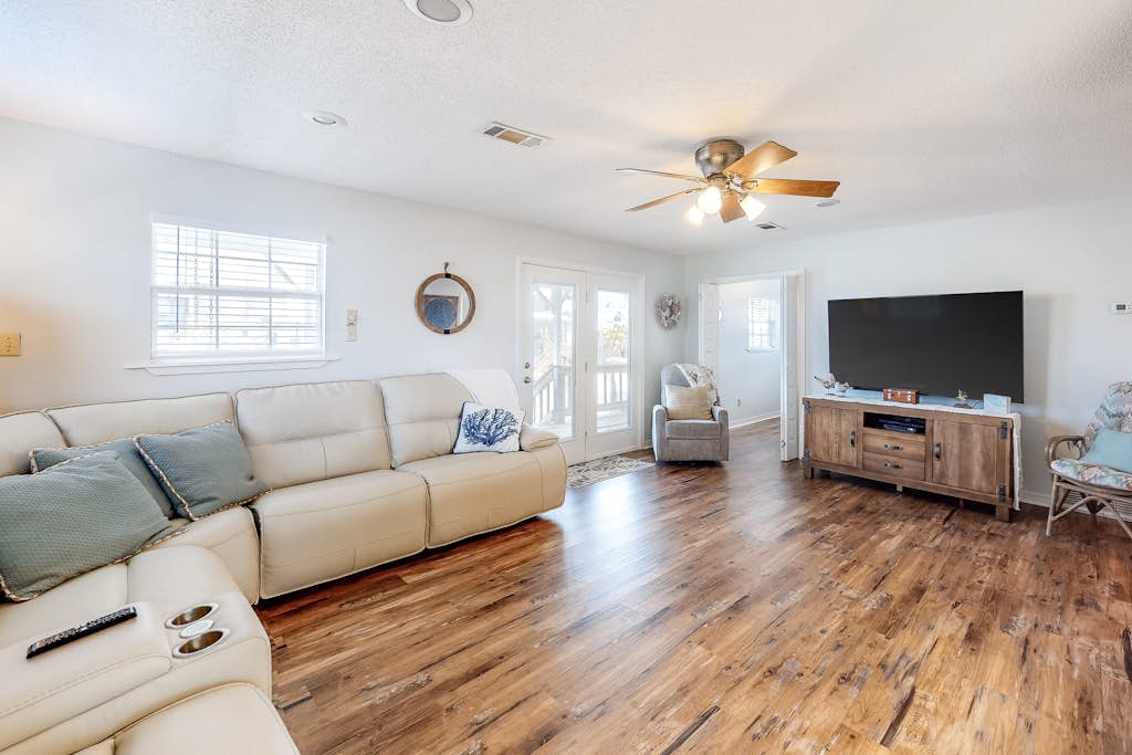 Canal side home with room for a boat