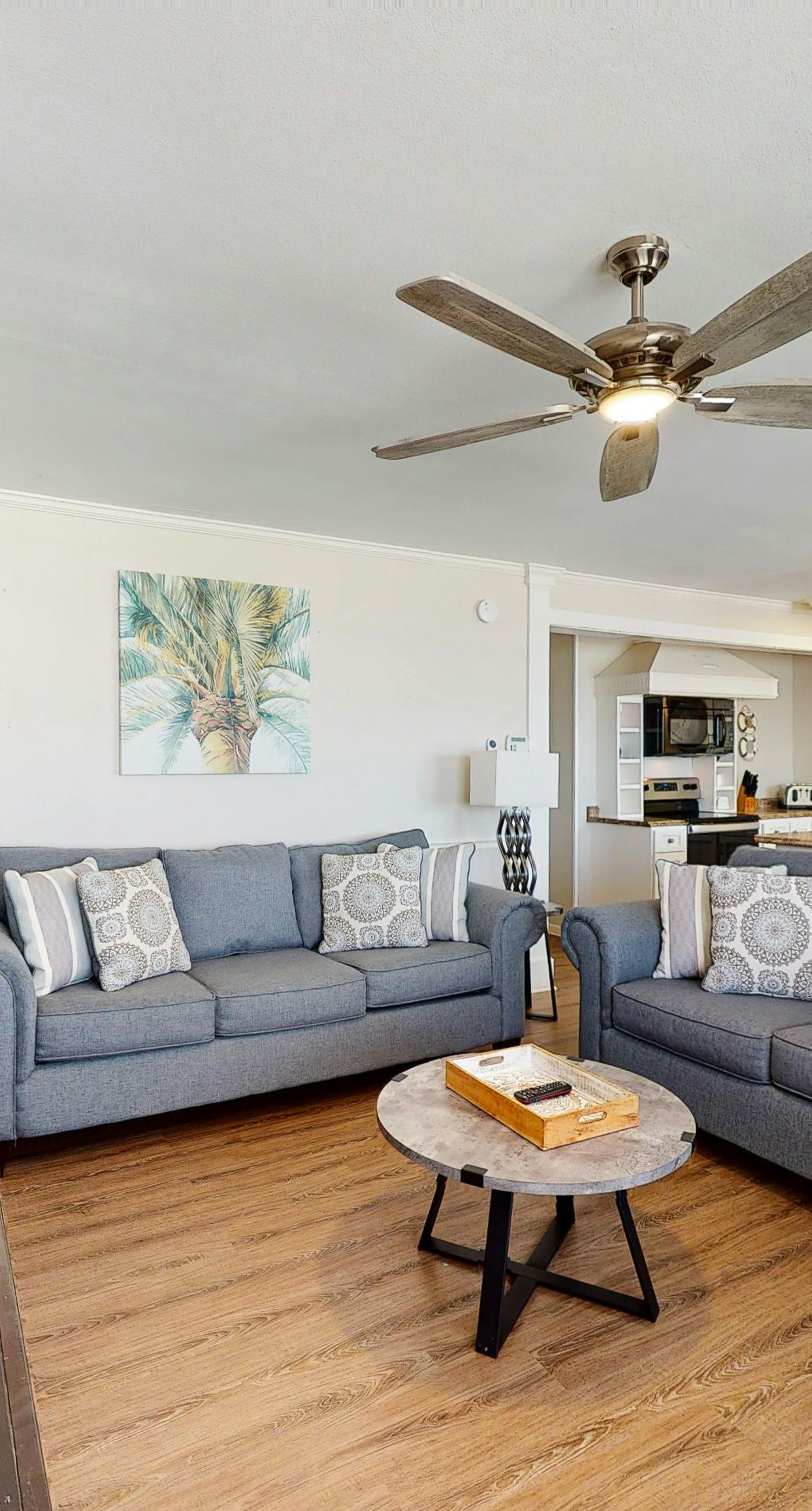 Dog-friendly home with sound-side deck, full kitchen, & fantastic views