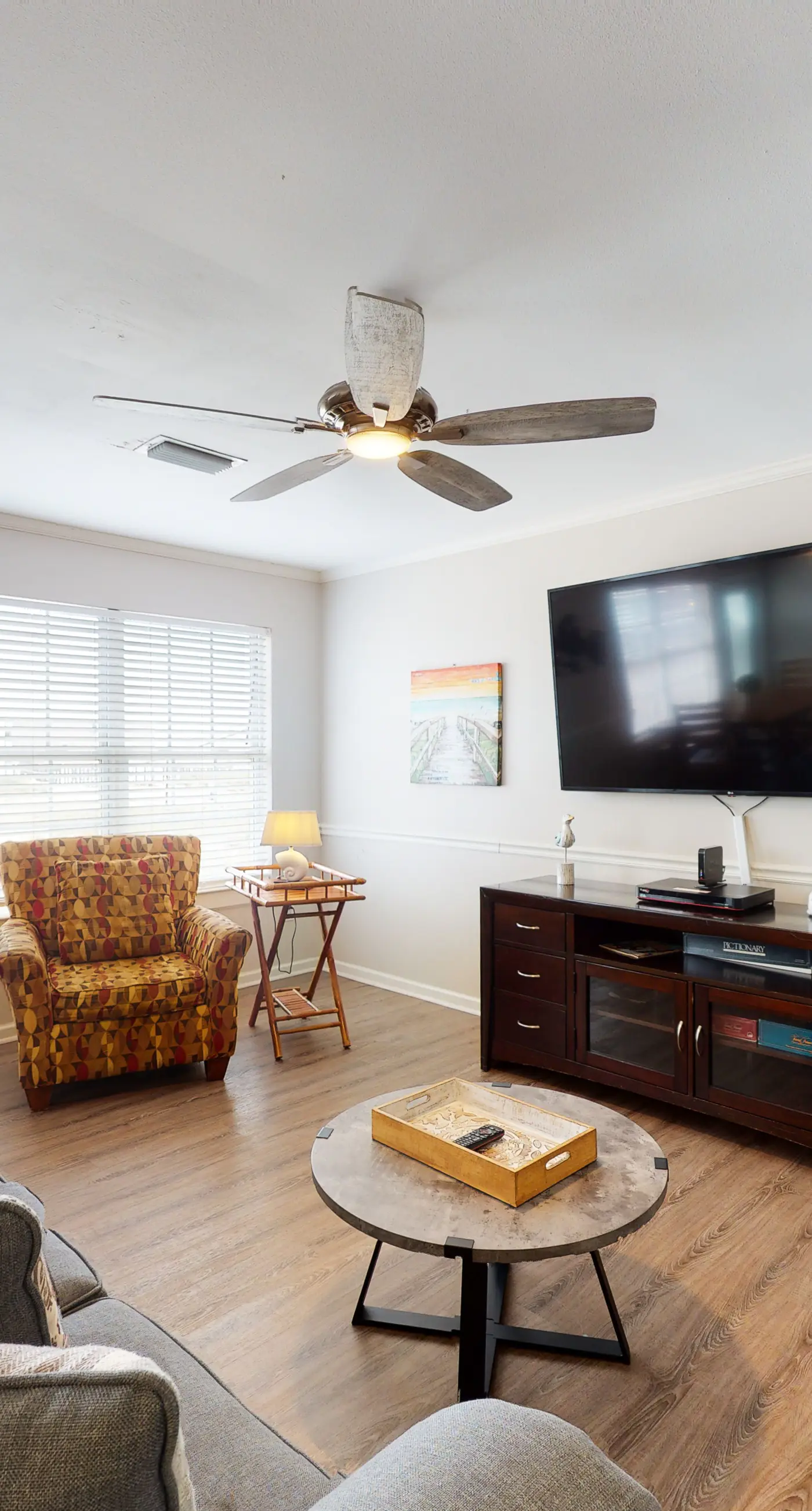 Dog-friendly home with sound-side deck, full kitchen, & fantastic views