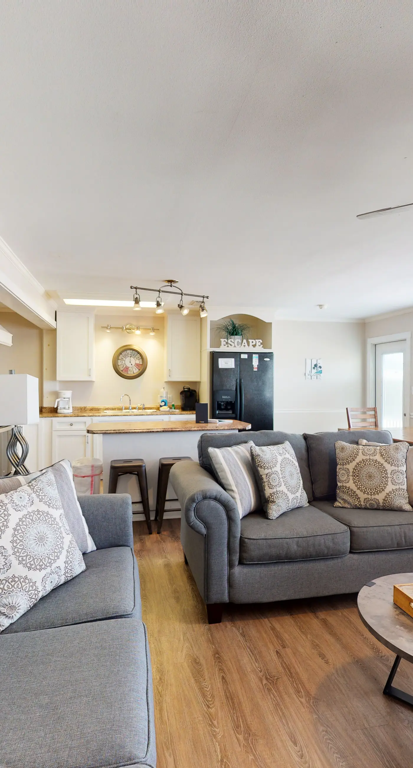 Dog-friendly home with sound-side deck, full kitchen, & fantastic views