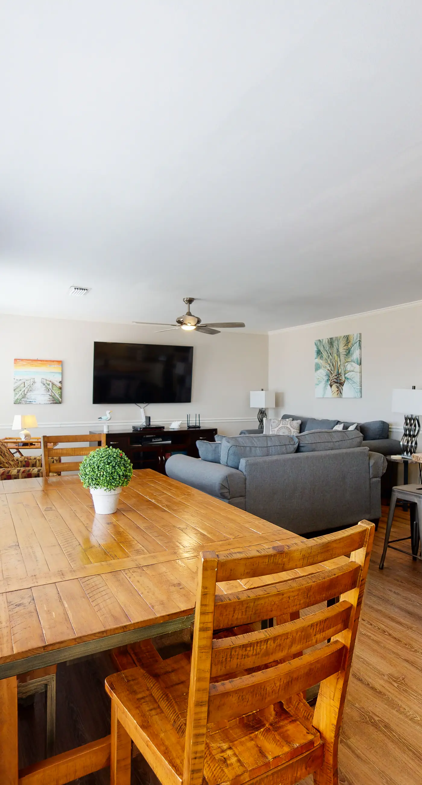 Dog-friendly home with sound-side deck, full kitchen, & fantastic views