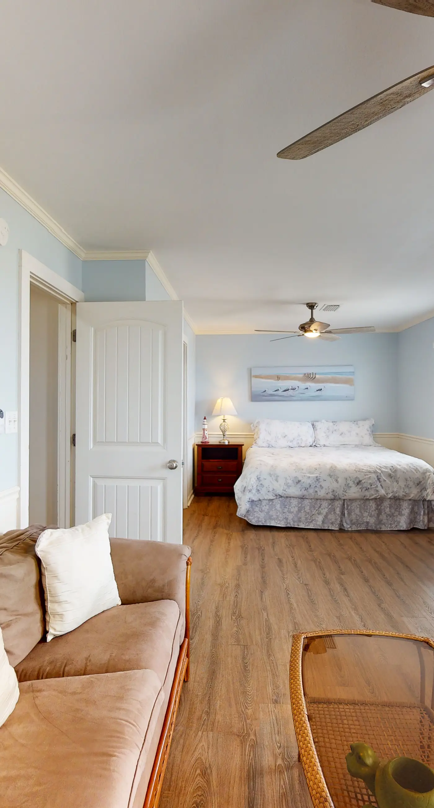 Dog-friendly home with sound-side deck, full kitchen, & fantastic views