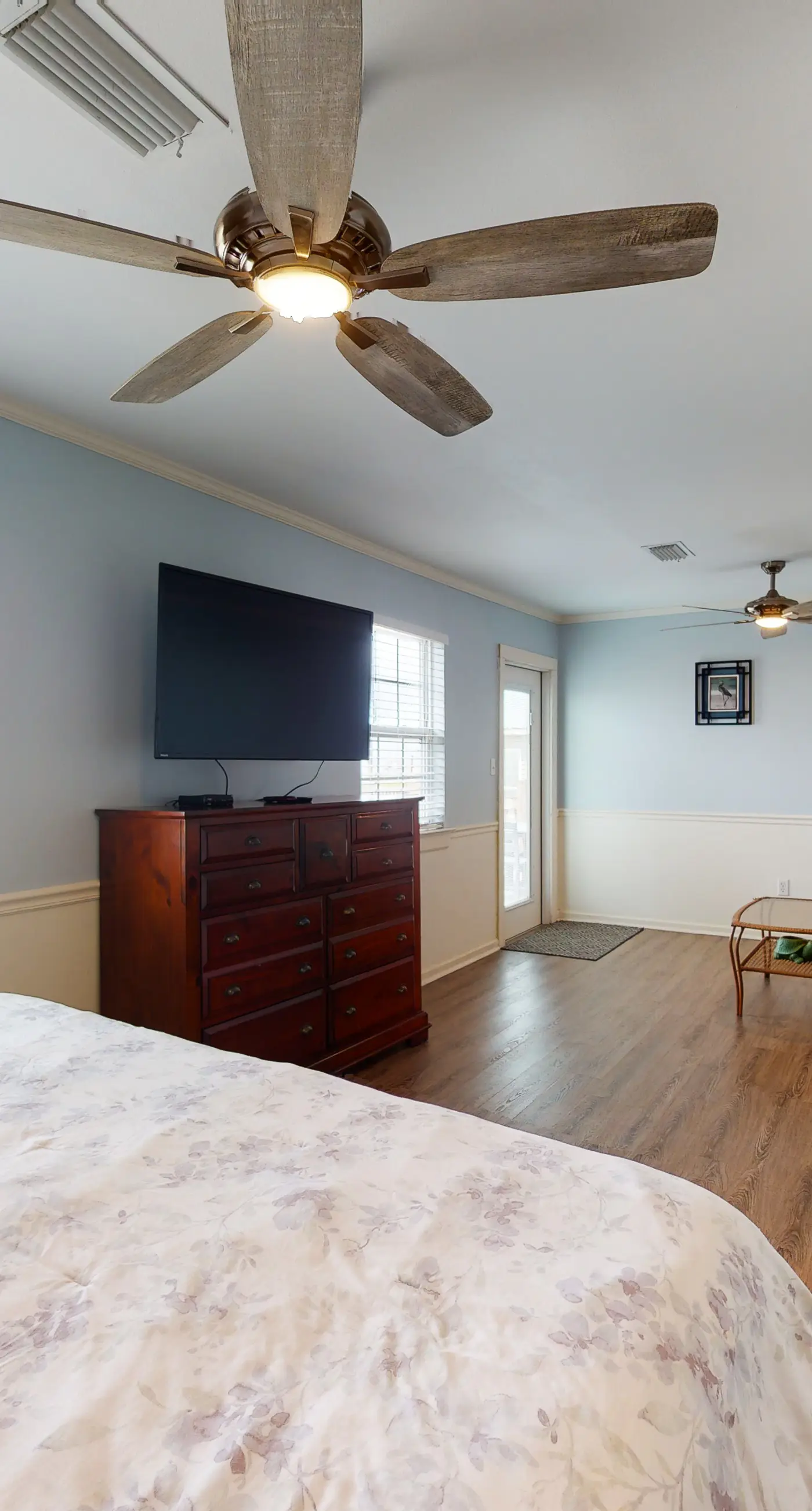 Dog-friendly home with sound-side deck, full kitchen, & fantastic views