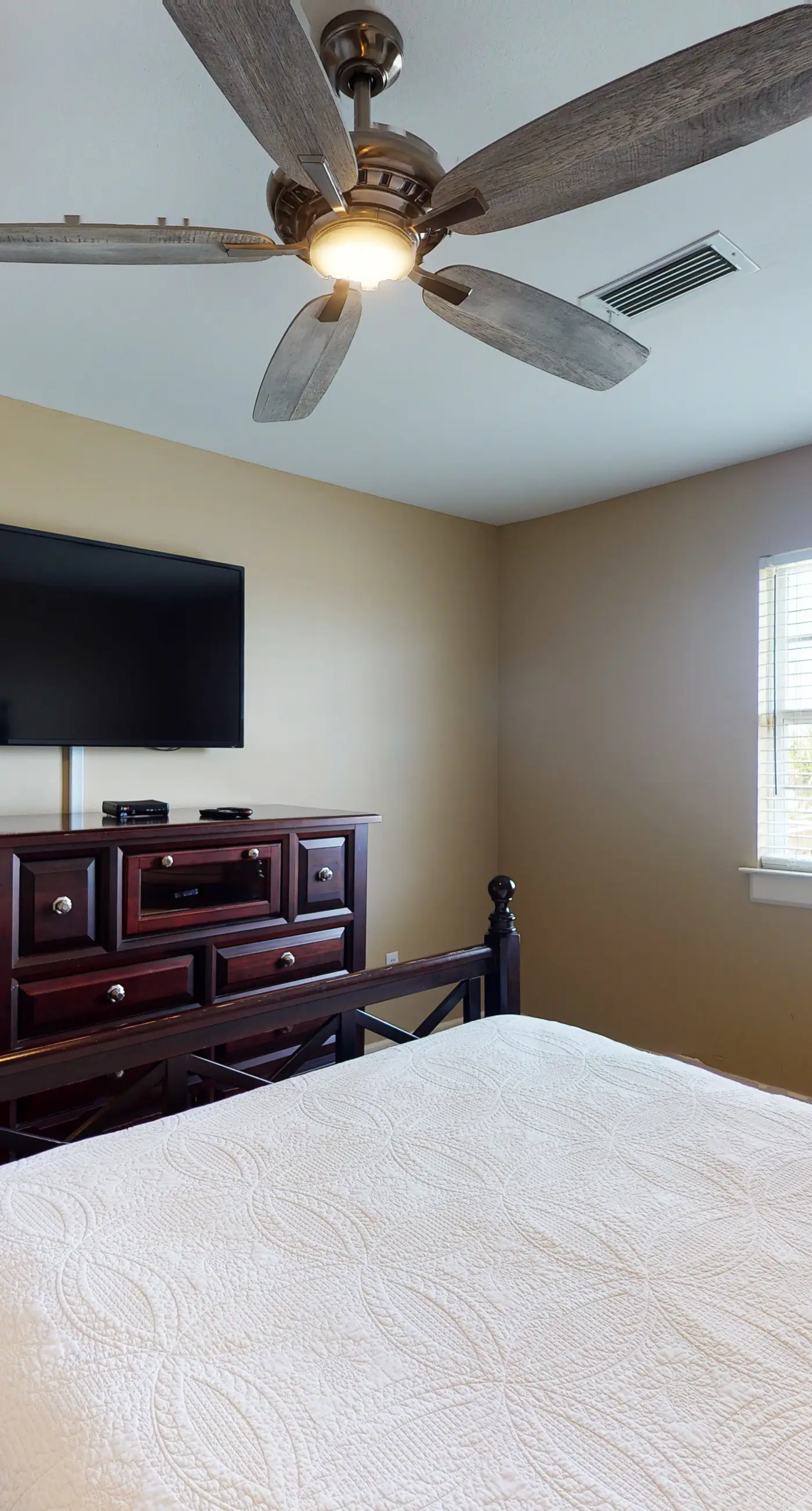 Dog-friendly home with sound-side deck, full kitchen, & fantastic views
